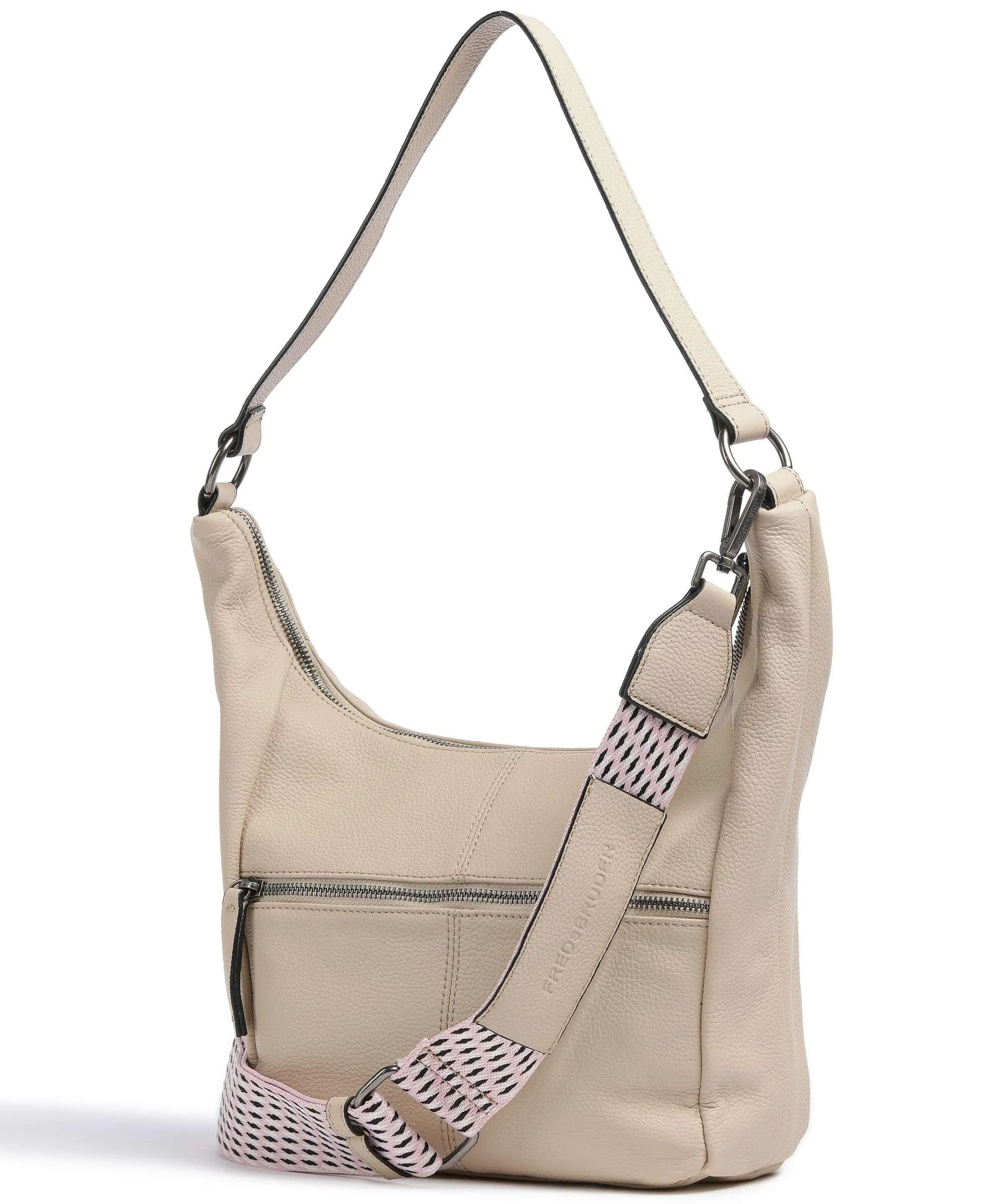  FredsBruder Hendassa Borsa hobo pelle granulata beige  