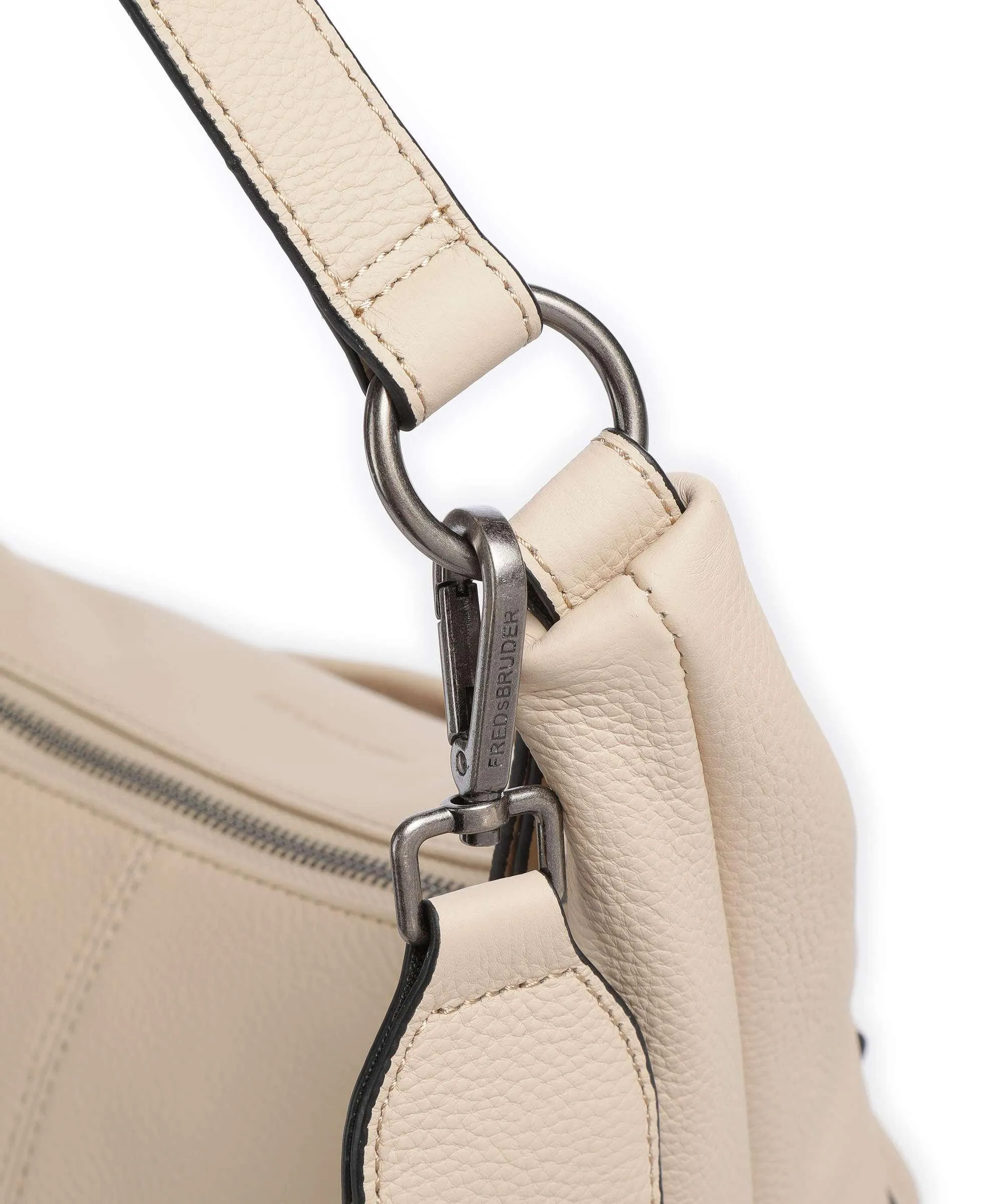  FredsBruder Hendassa Borsa hobo pelle granulata beige  