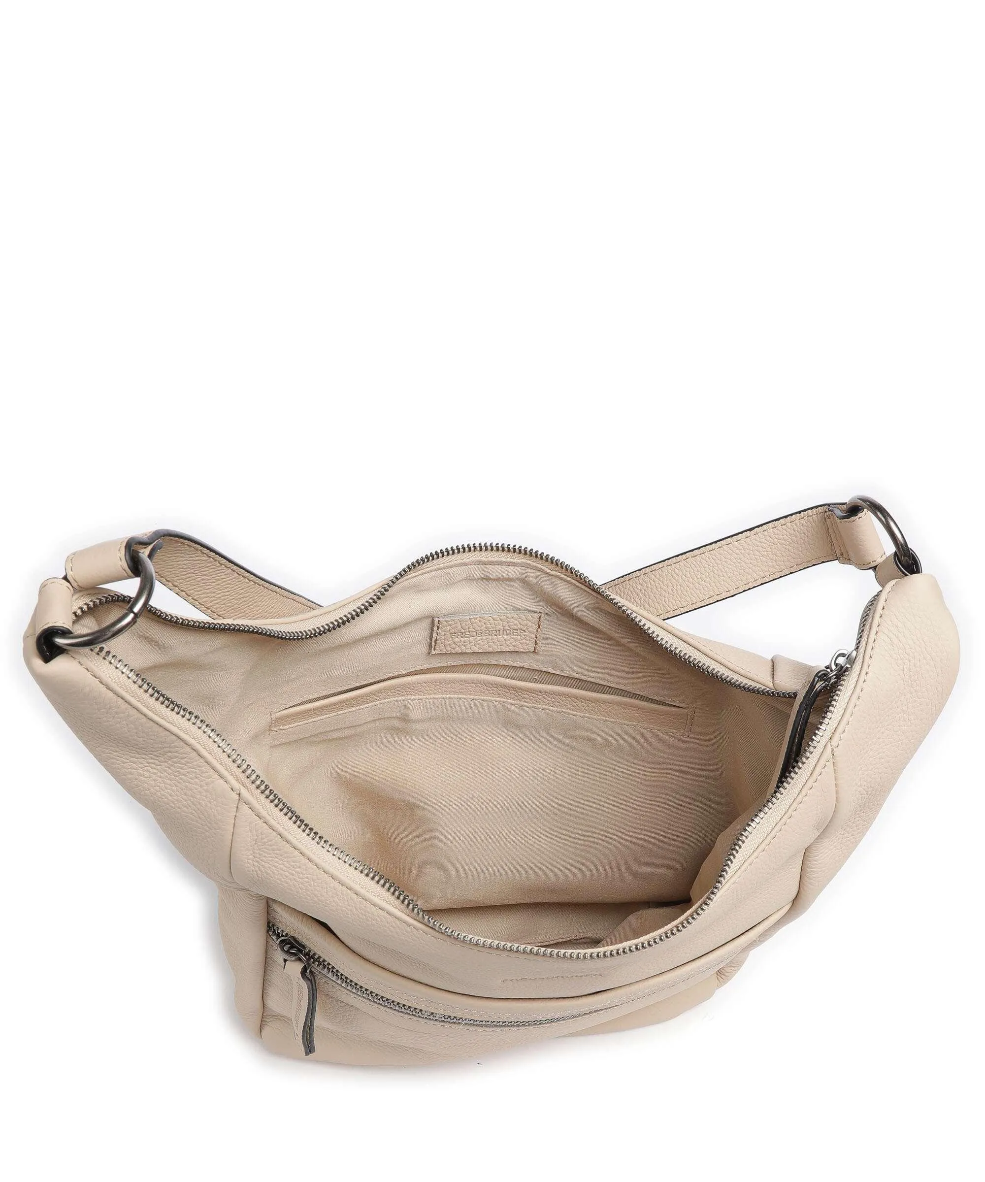  FredsBruder Hendassa Borsa hobo pelle granulata beige  
