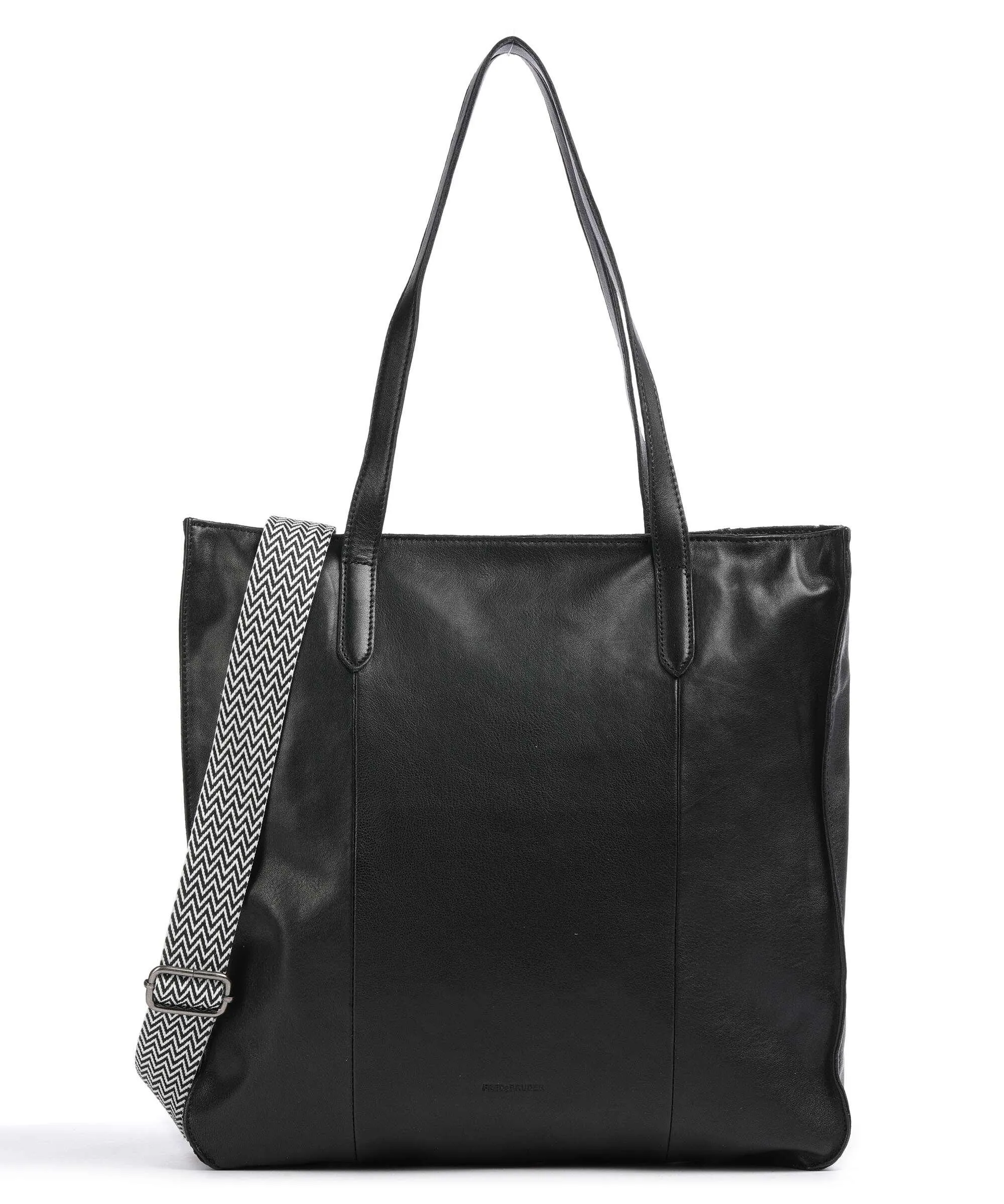 FredsBruder Jerren Borsa shopper pelle a grana fine nero  