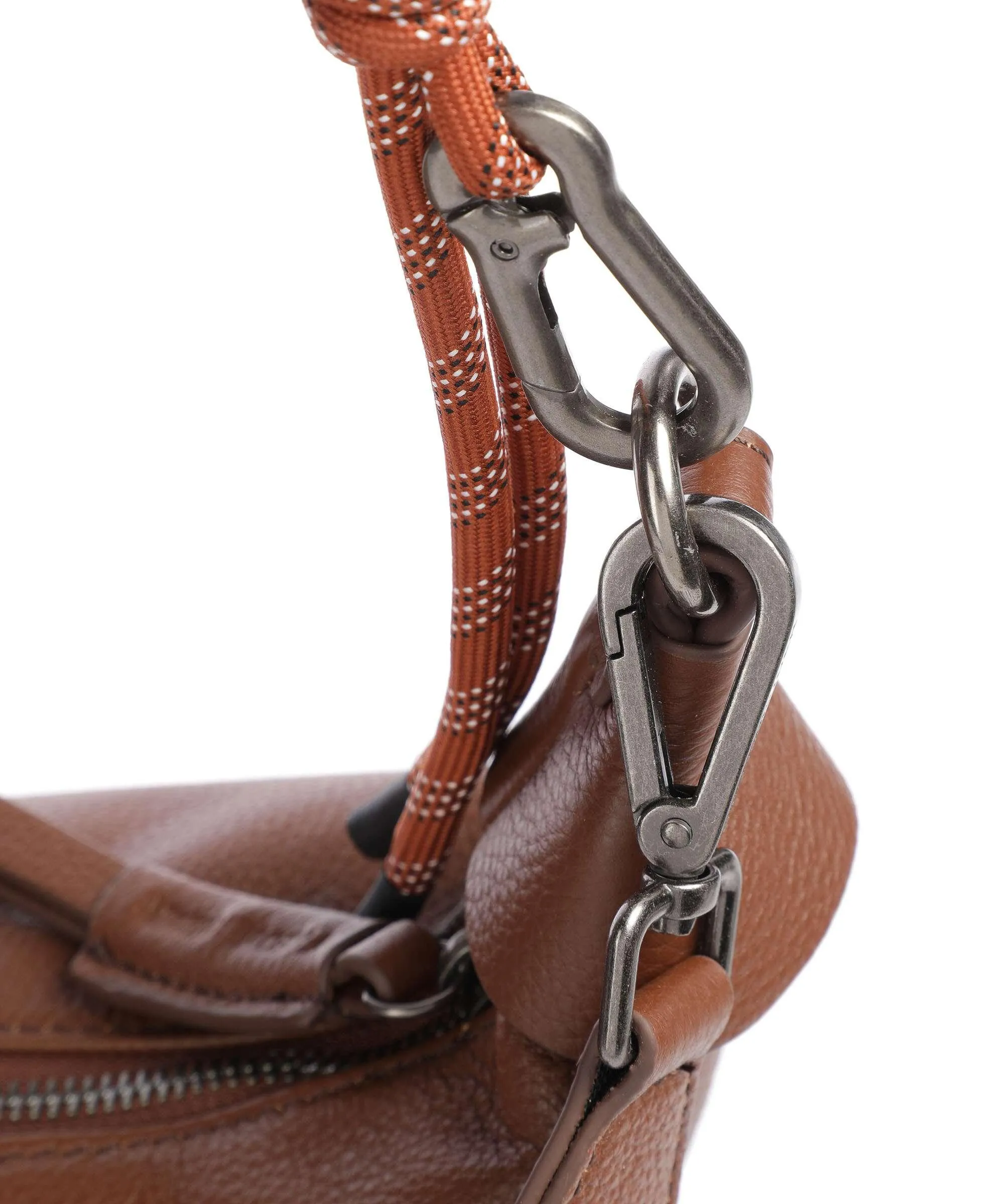  FredsBruder Nea Borsa hobo pelle granulata marrone  