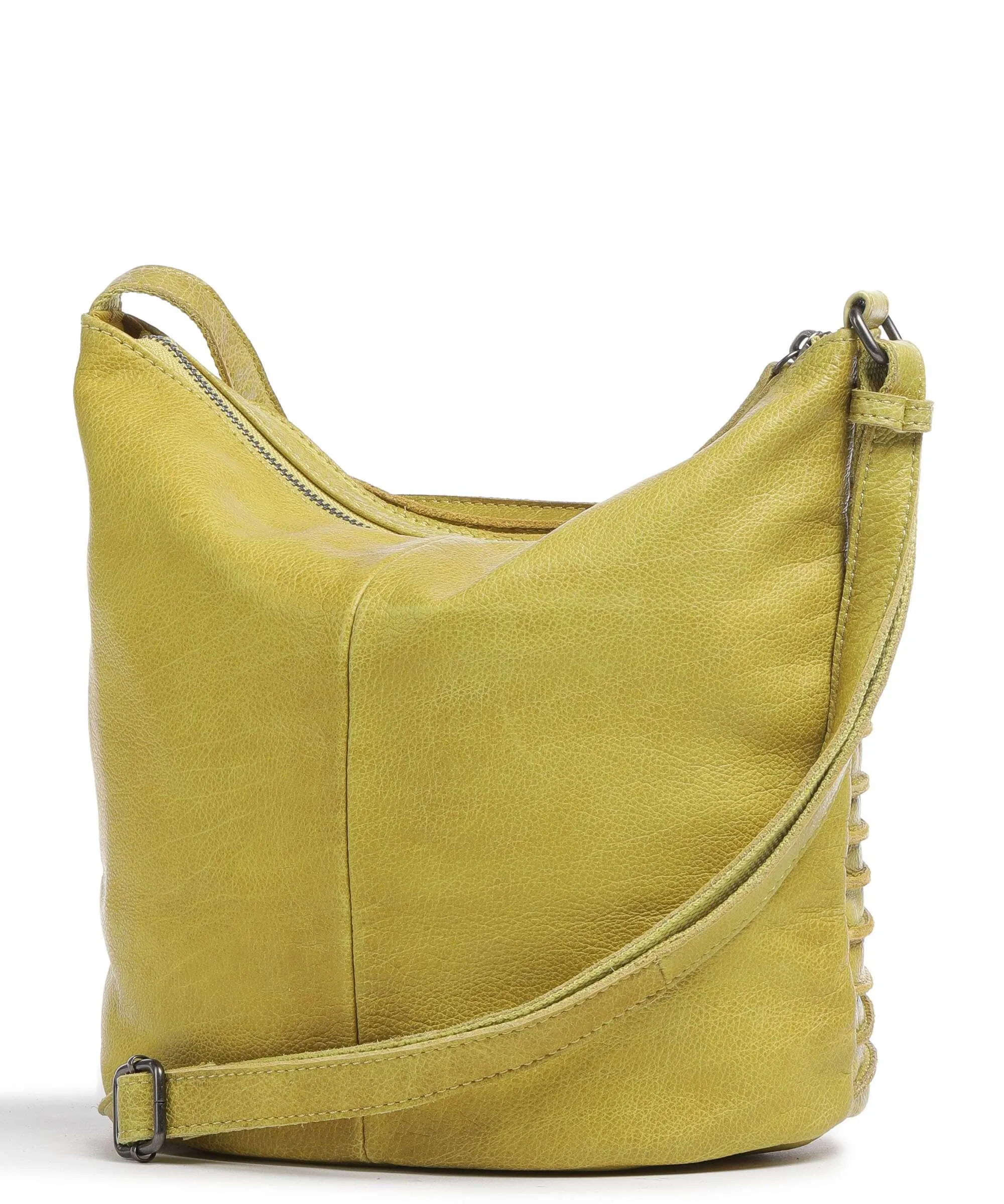  FredsBruder Riffelinchen Borsa a tracolla pelle granulata giallo  