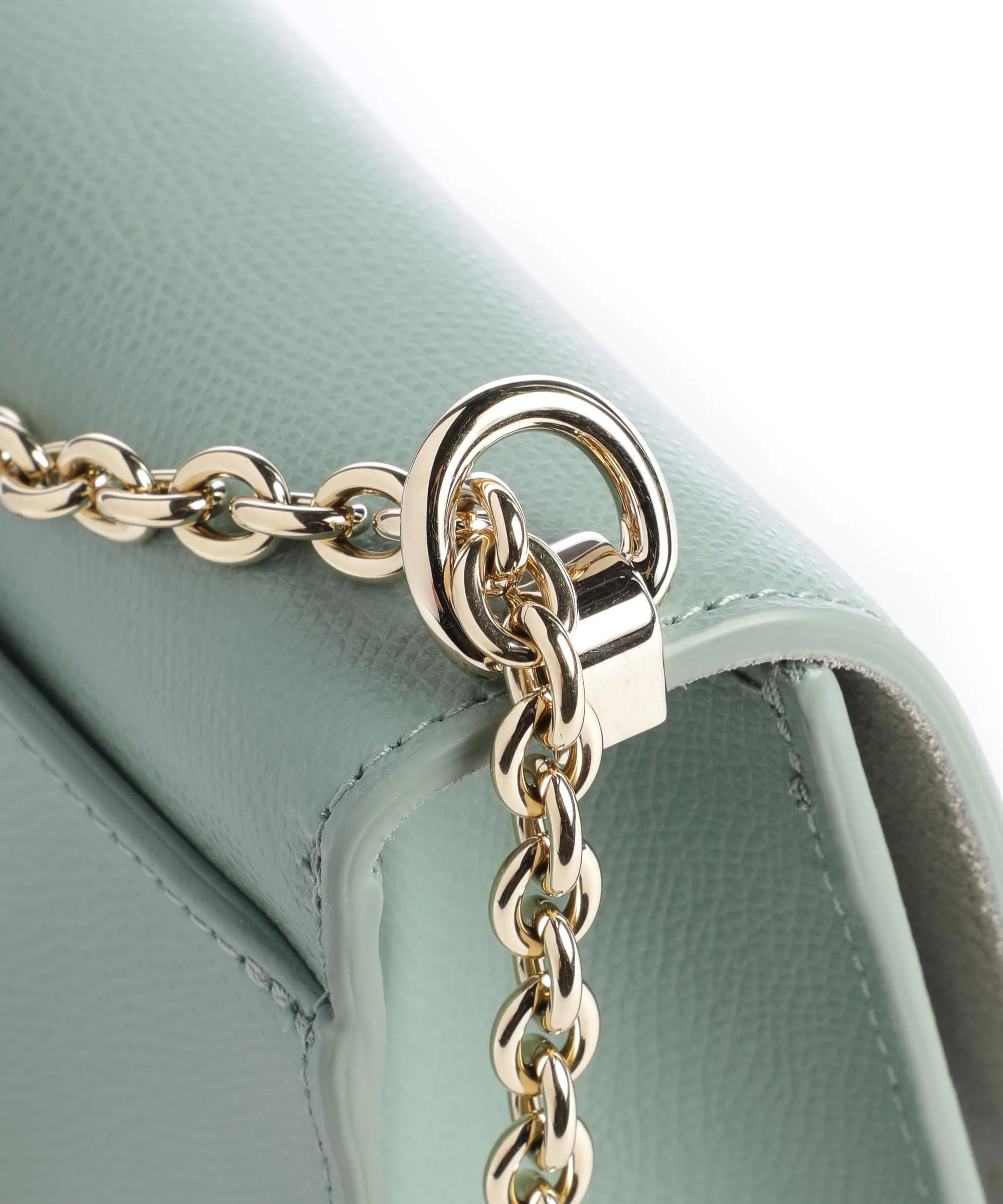  Furla 1927 Mini Borsa a spalla pelle di vacchetta grana verde  