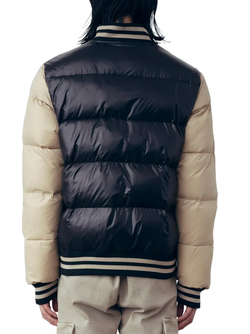 Gaelle piumino bomber imbottito nero beige