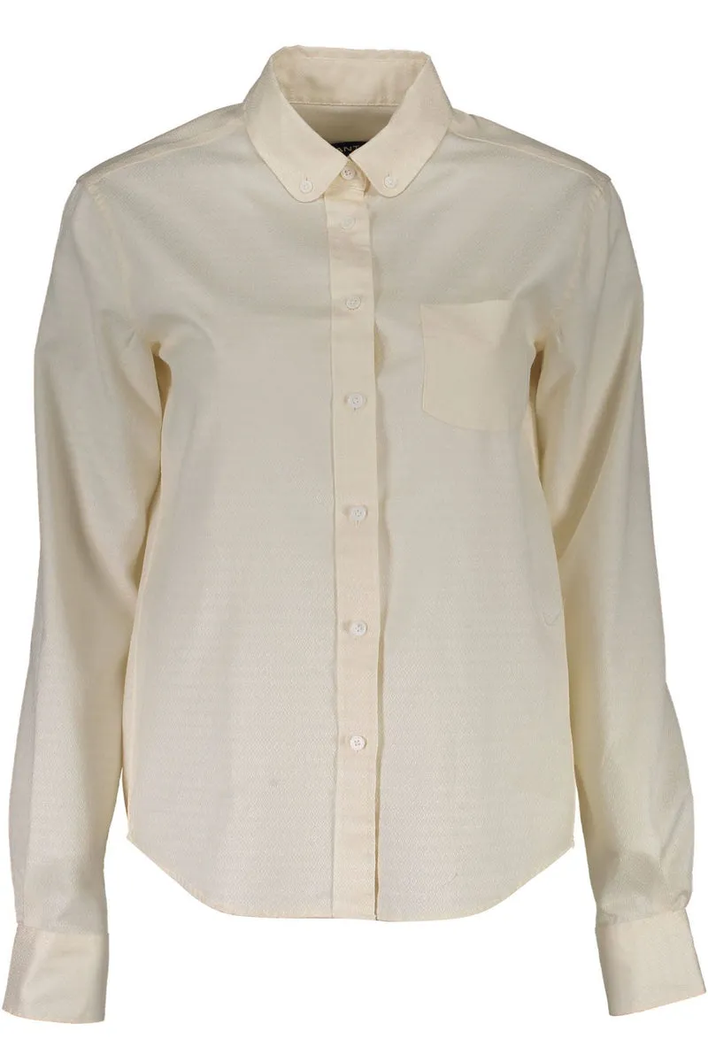 GANT CAMICIA MANICHE LUNGHE DONNA BEIGE