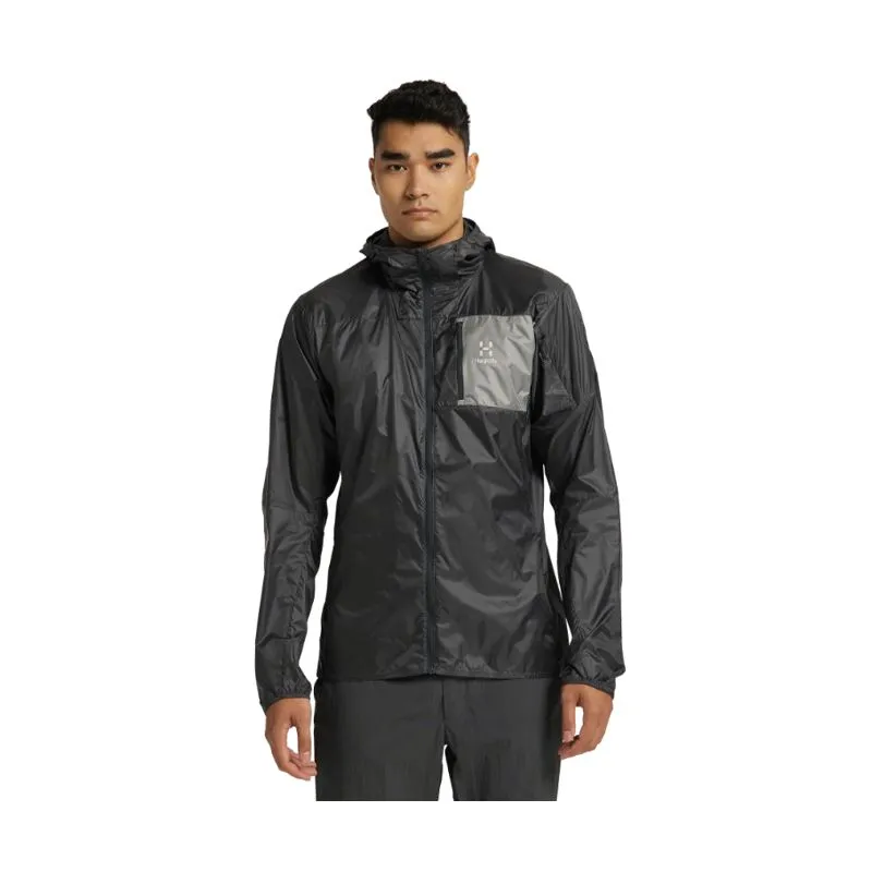 Giacca a vento HAGLOFS L.I.M Shield Hood Uomo (Magnetite/Concrete) Uomo