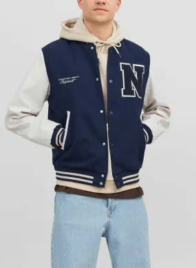 giacca bomber college insertato