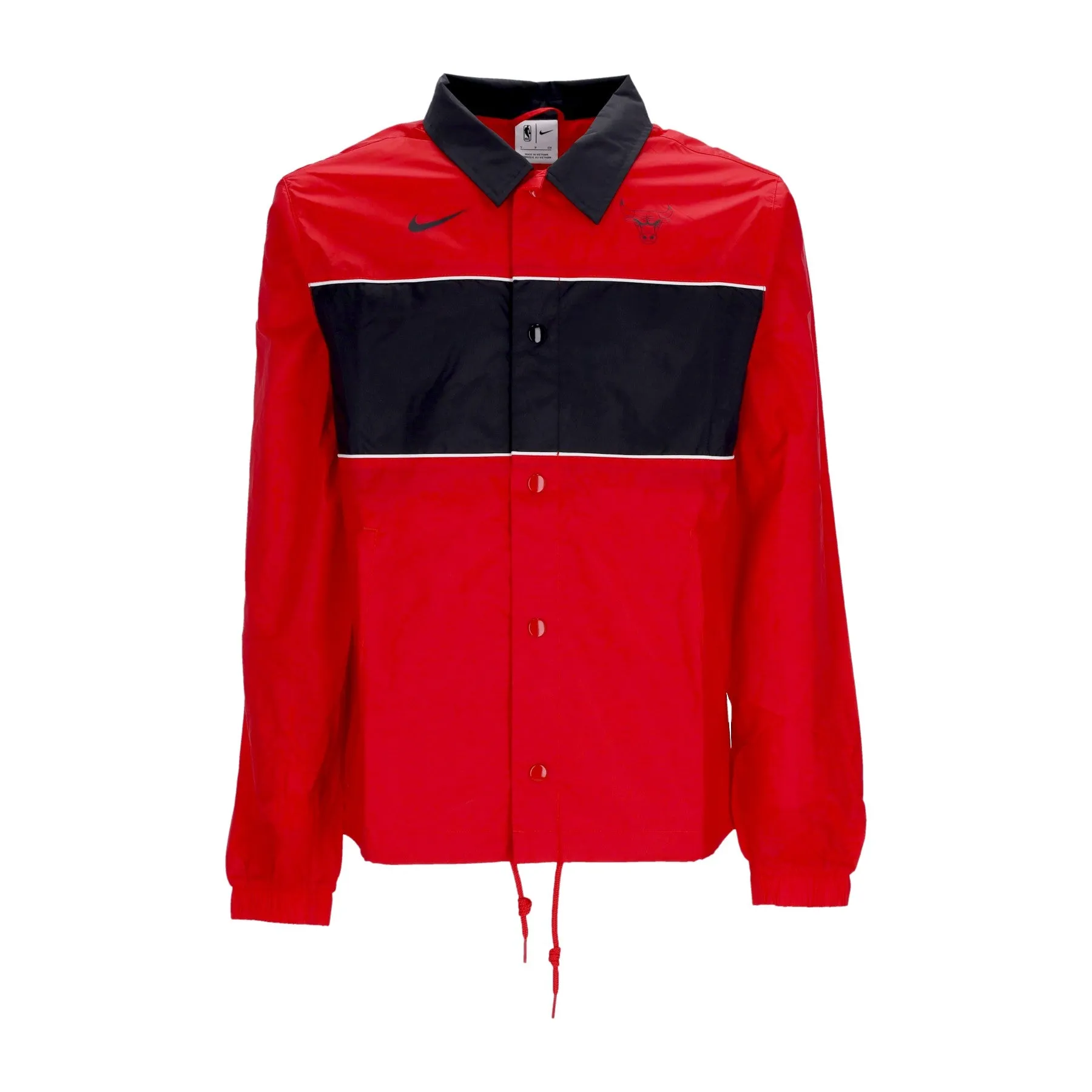 Giacca Coach Jacket Uomo Nba Full-snap Lightweight Jacket Chibul University Red/black/white