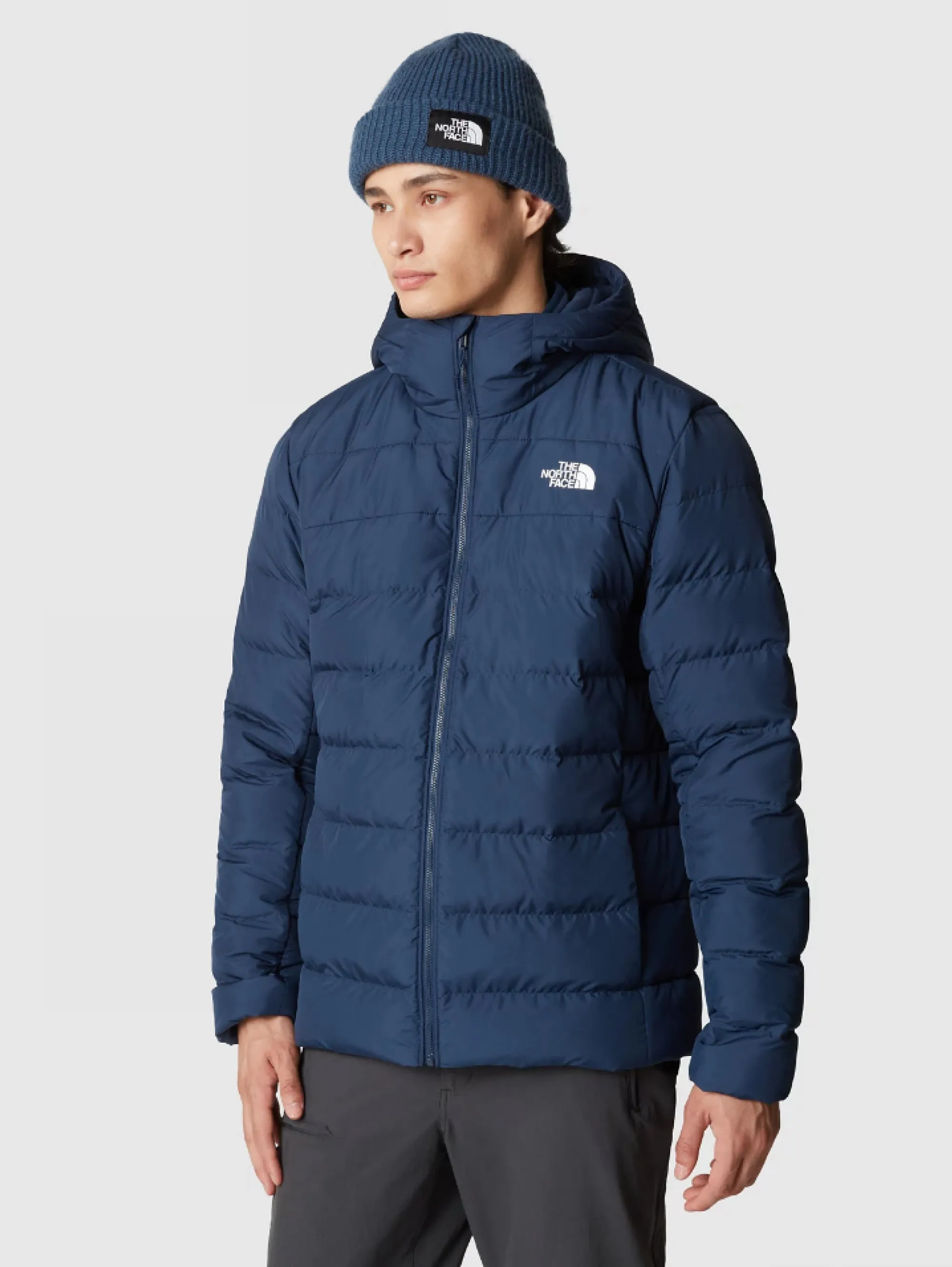 Giacca con cappuccio in piumino Aconcagua Blu Navy