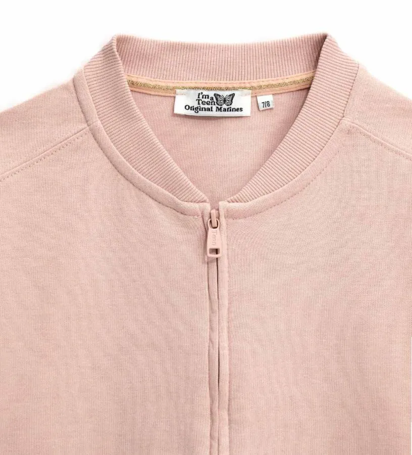 --Giacca con zip e stampa-