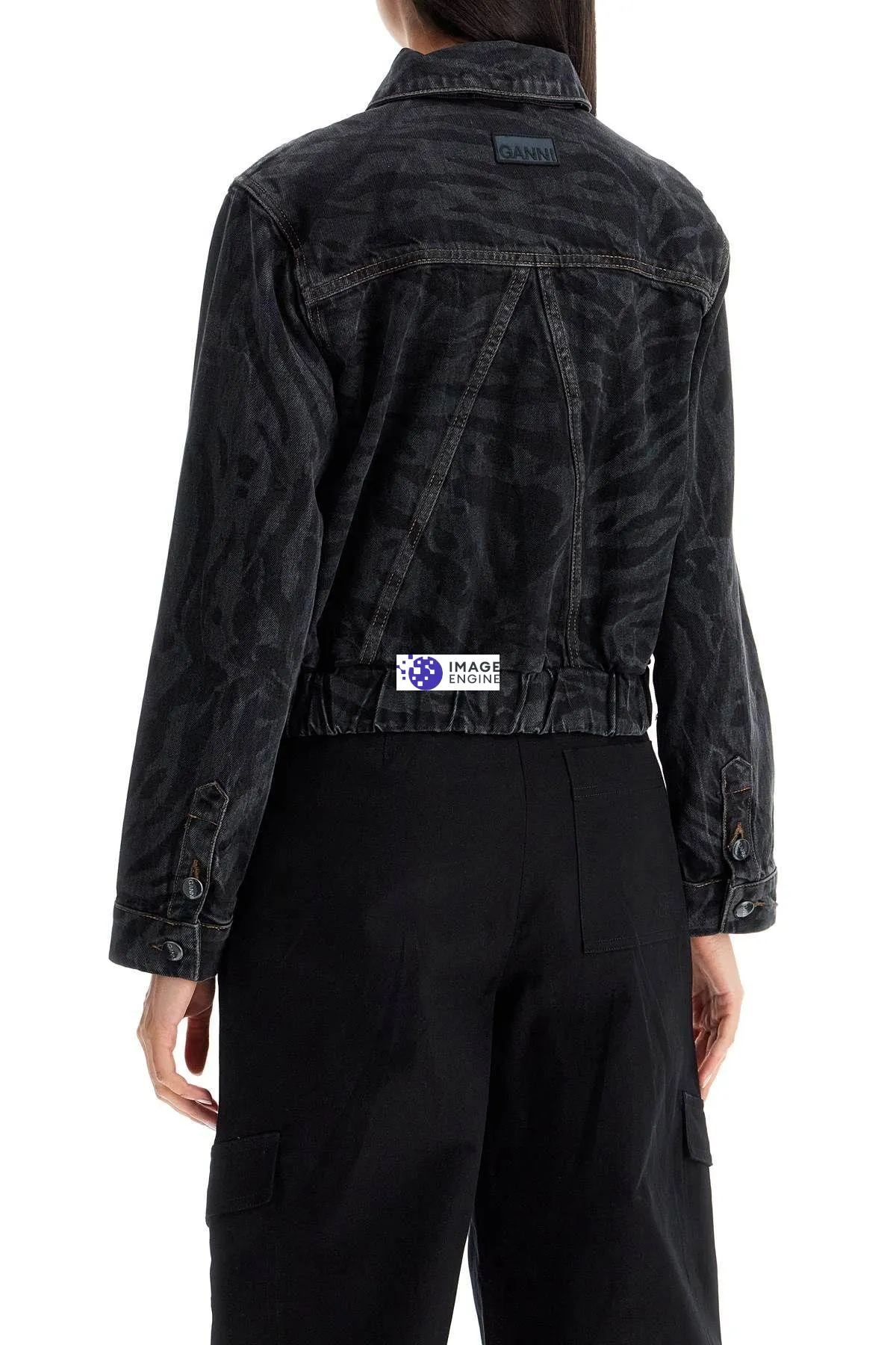 Giacca corta in denim Lazer