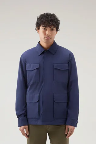 Giacca Field in nylon elasticizzato con finitura opaca                                                                          