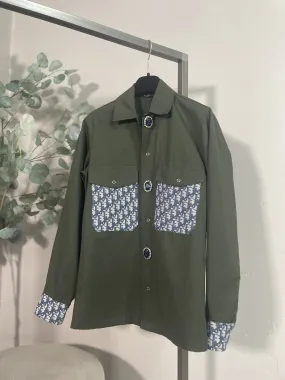 Giacca Inserti Vintage Verde