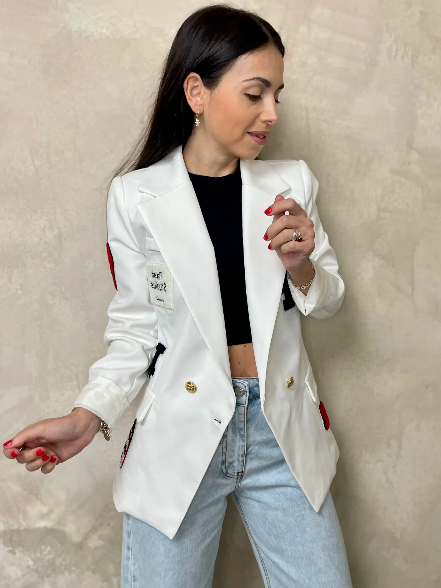 Giacca Patch MF Bianco