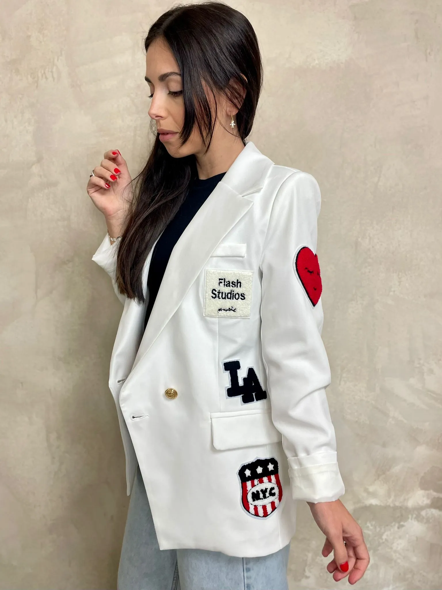 Giacca Patch MF Bianco
