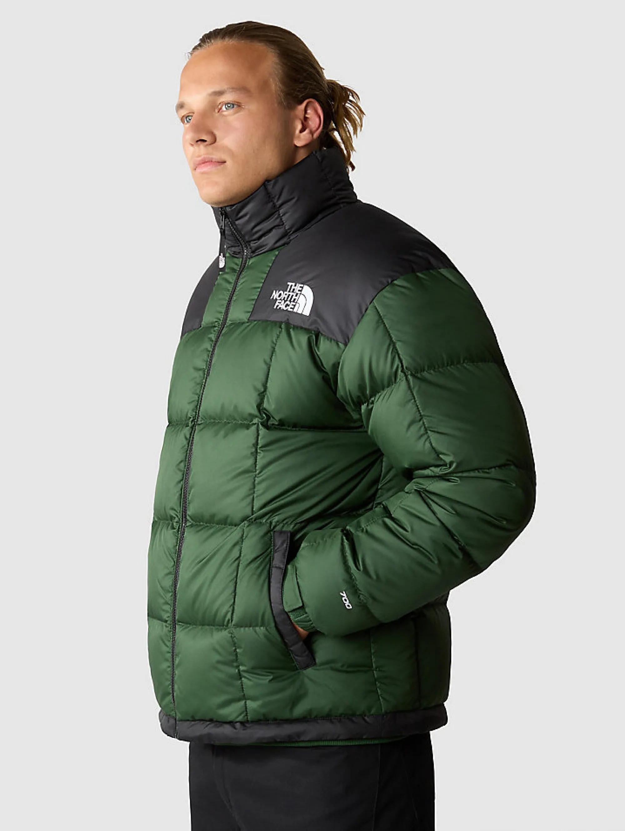 Giaccone Corto Trapuntato in Piuma Lhotse Verde/Nero