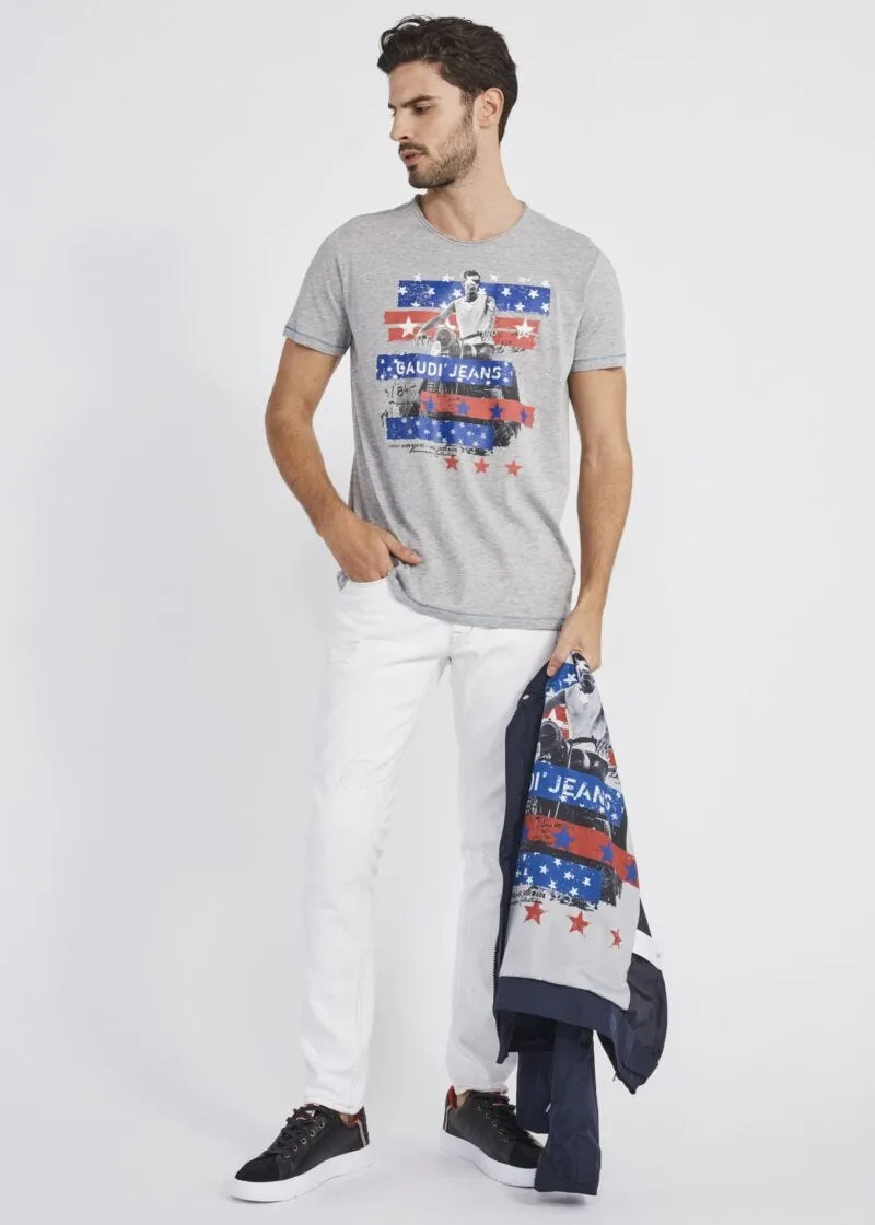 Giubbotto biker in nylon