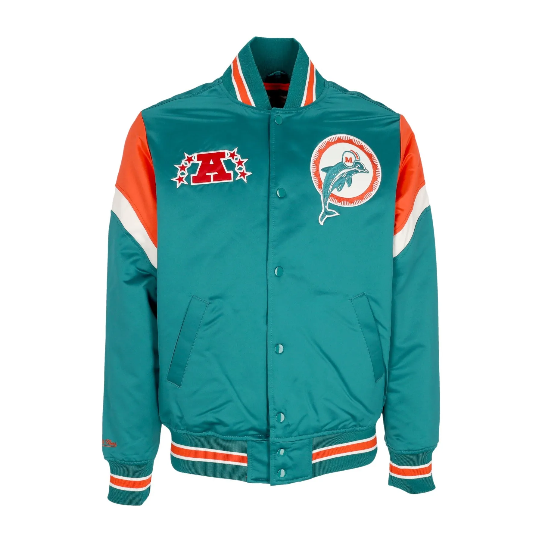 Giubbotto Bomber Uomo Nfl Heavyweight Satin Jacket Miadol Original Team Colors