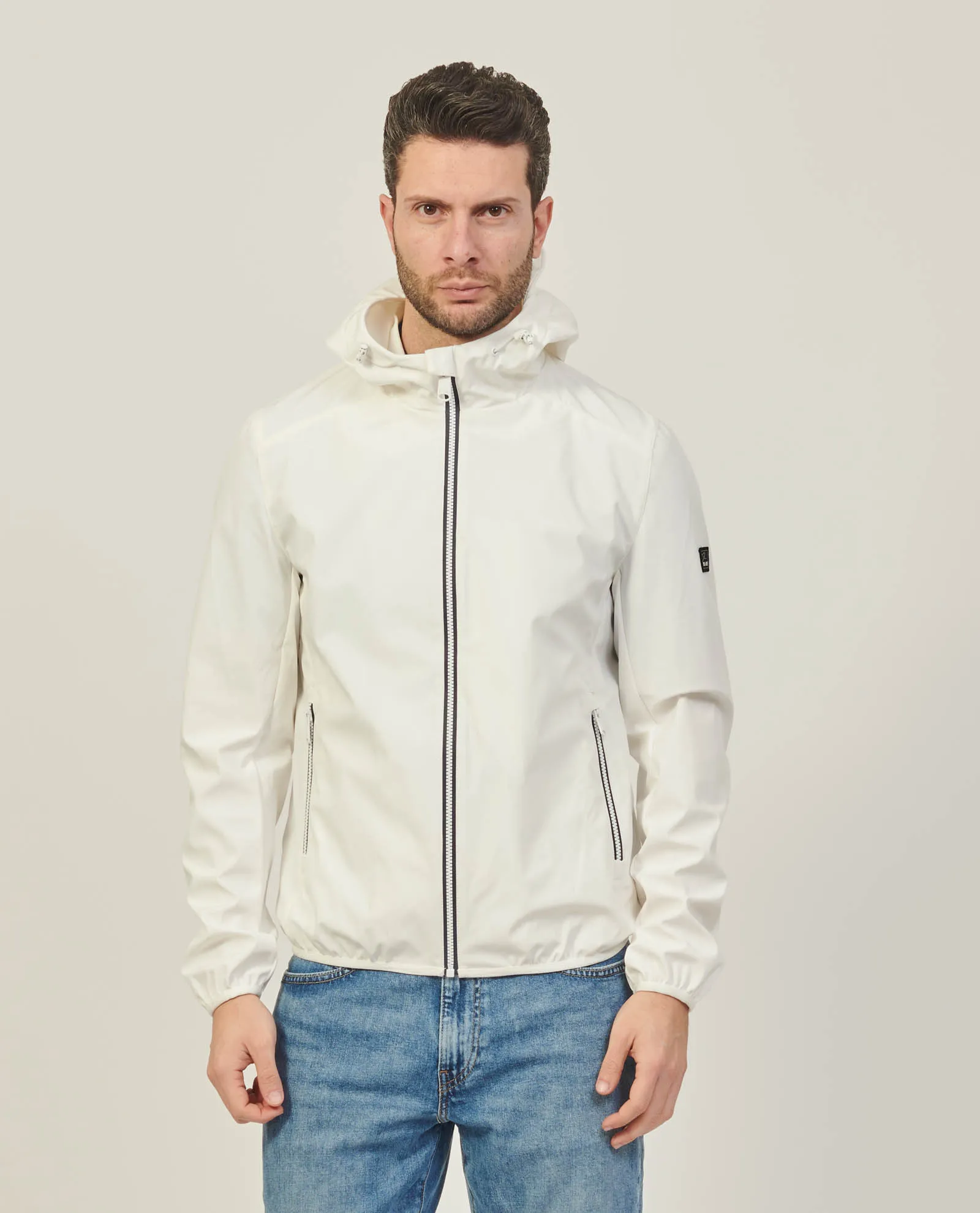 Giubbotto uomo Yes Zee in softshell con cappuccio