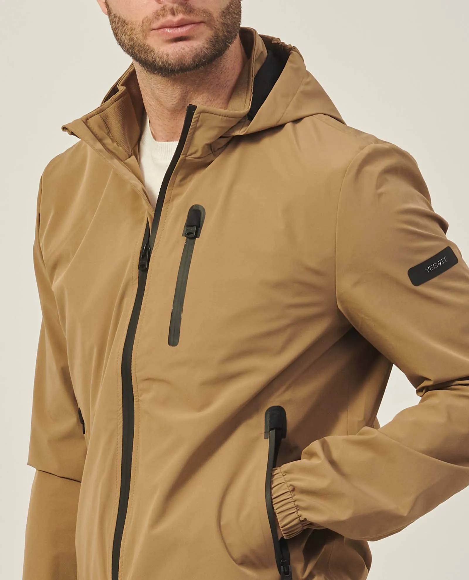 Giubbotto Yes Zee modello bomber con cappuccio