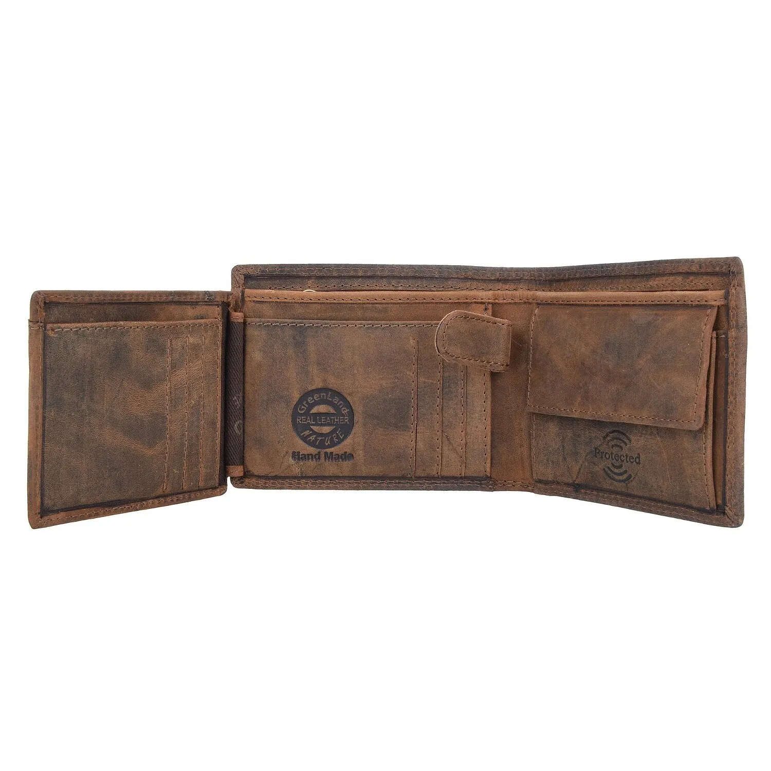 Greenland Nature Montenegro Portafoglio RFID in pelle 12 cm