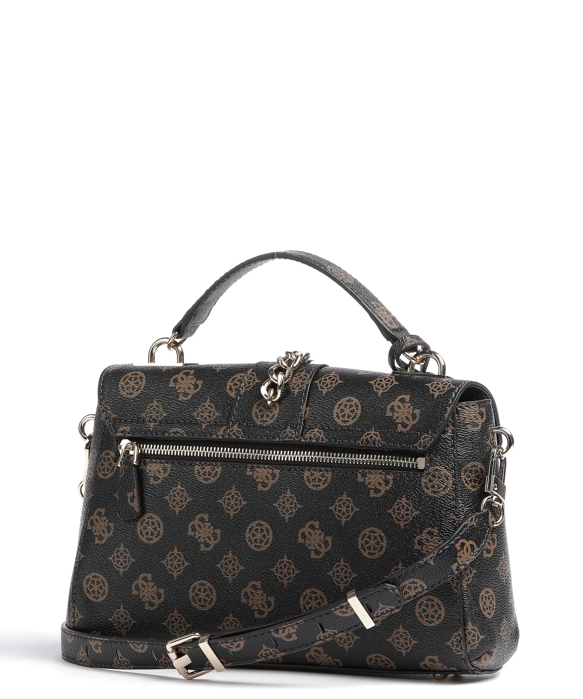  Guess Tiberia Borsa a mano pelle sintetica marrone scuro  
