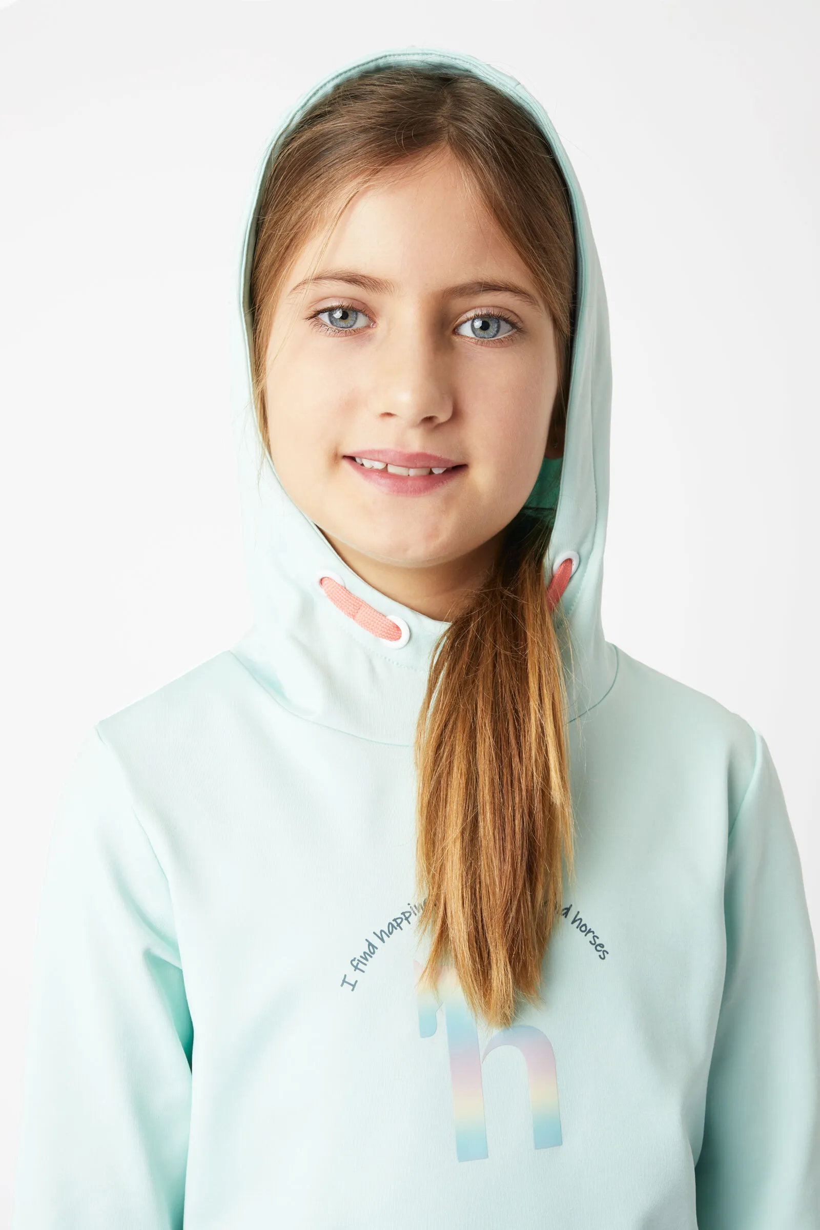 Horze Chloe Felpa funzionale con cappuccio e stampa iconica, per bambini