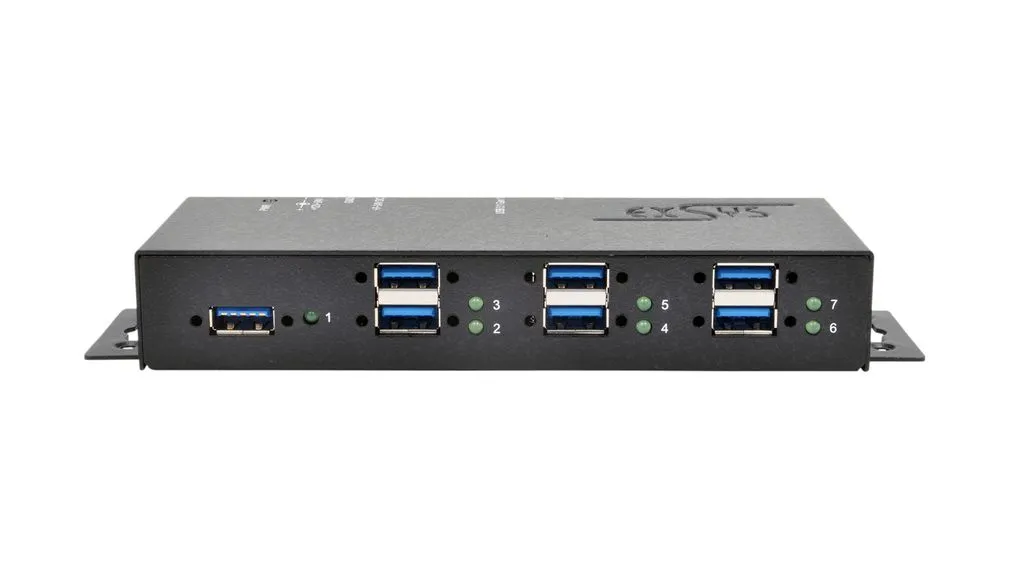 Hub USB Exsys EX-1189HMVS-3 USB 3.0, USB 3.1, USB 3.2 USB 7 USB A, USB B