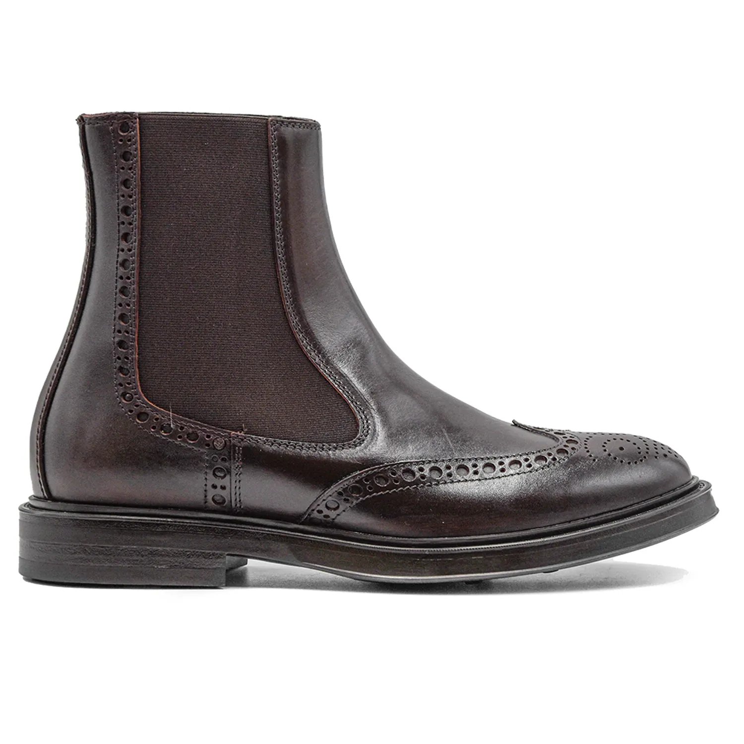 Hundred 100 Beatles Marrone Uomo Con Suola Gomma Antiscivolo
