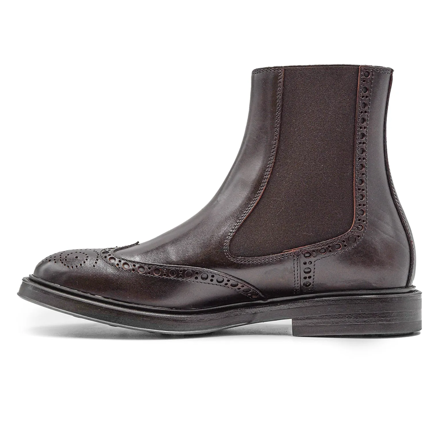 Hundred 100 Beatles Marrone Uomo Con Suola Gomma Antiscivolo