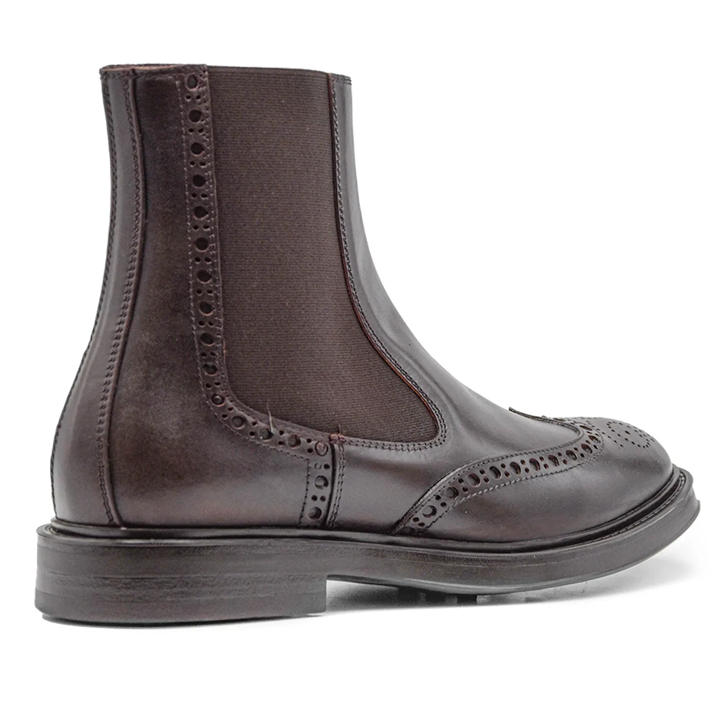 Hundred 100 Beatles Marrone Uomo Con Suola Gomma Antiscivolo