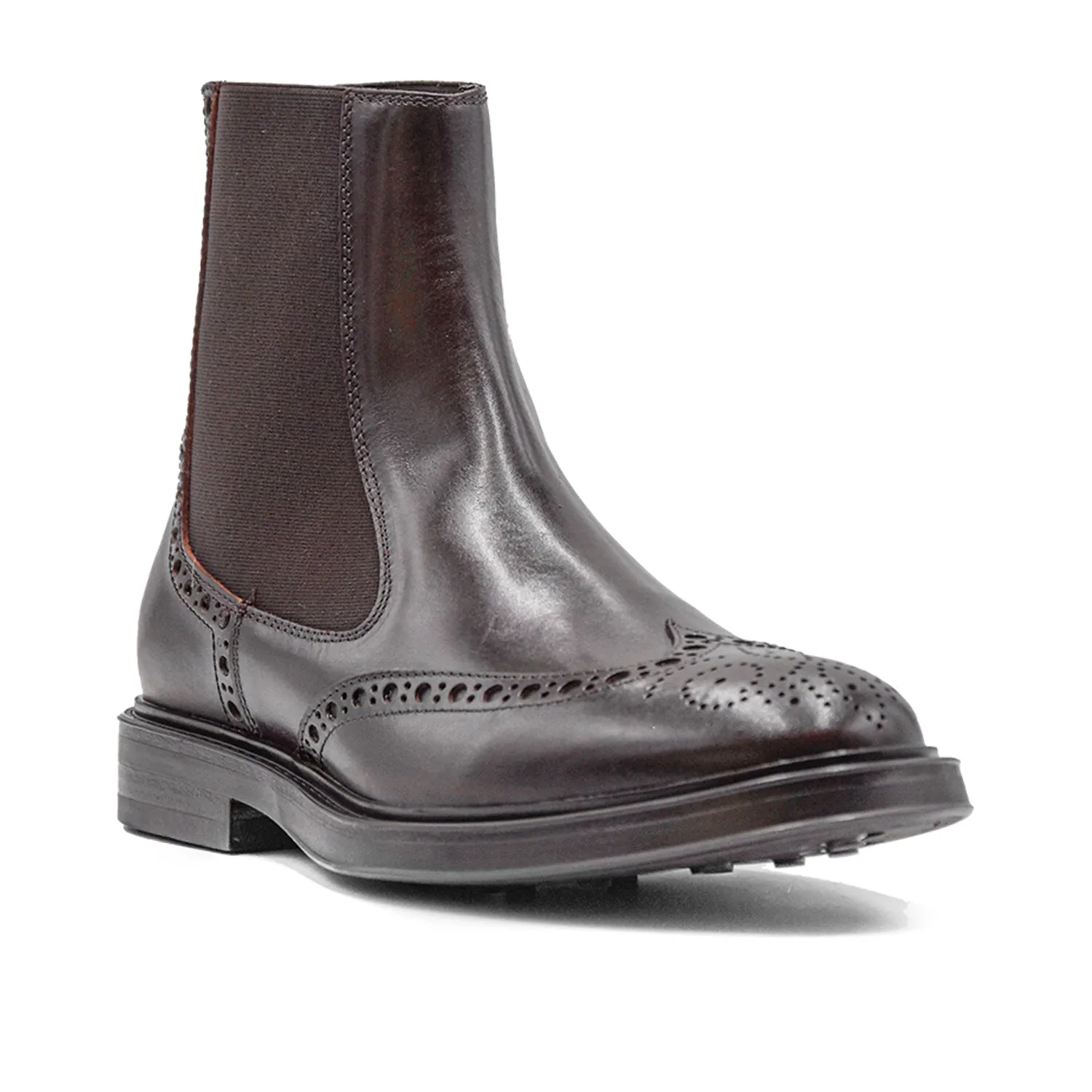 Hundred 100 Beatles Marrone Uomo Con Suola Gomma Antiscivolo