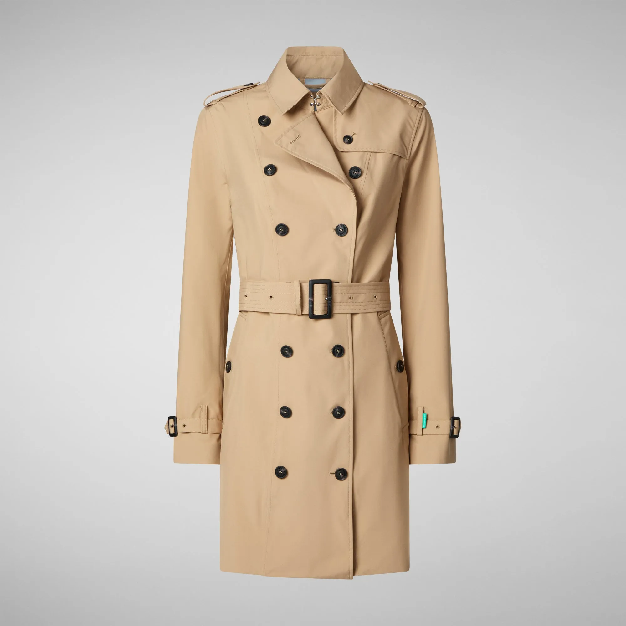 Impermeabile donna Audrey beige scuro