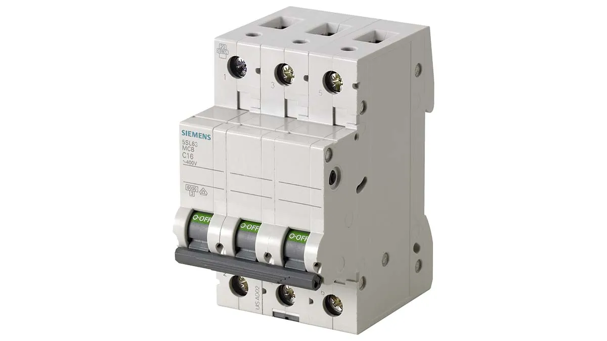 Interruttore magnetotermico Siemens, 3P 25A 6 kA, Tipo B