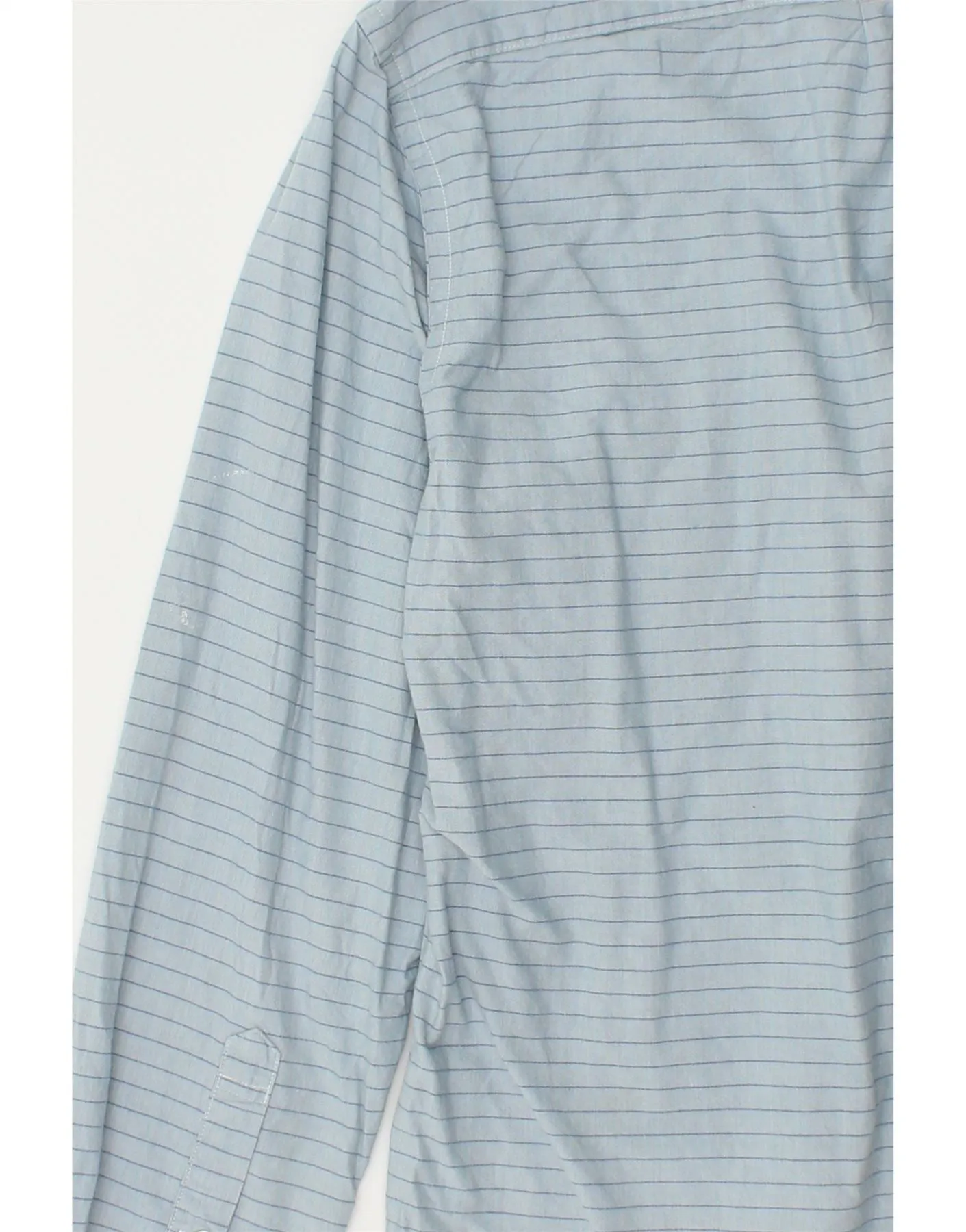 J. CREW Mens Slim Fit Shirt Medium Blue Striped Cotton