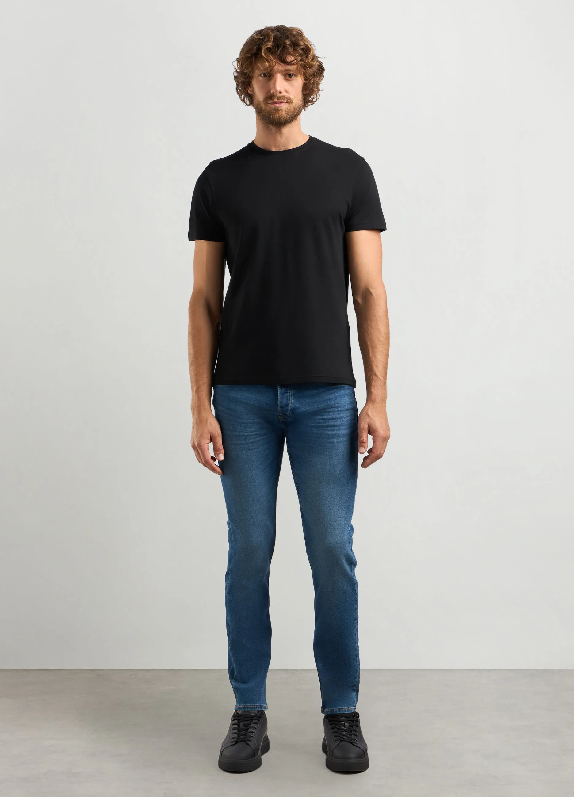 J. HART & BROS  Jeans skinny fit in cotone stretch uomo