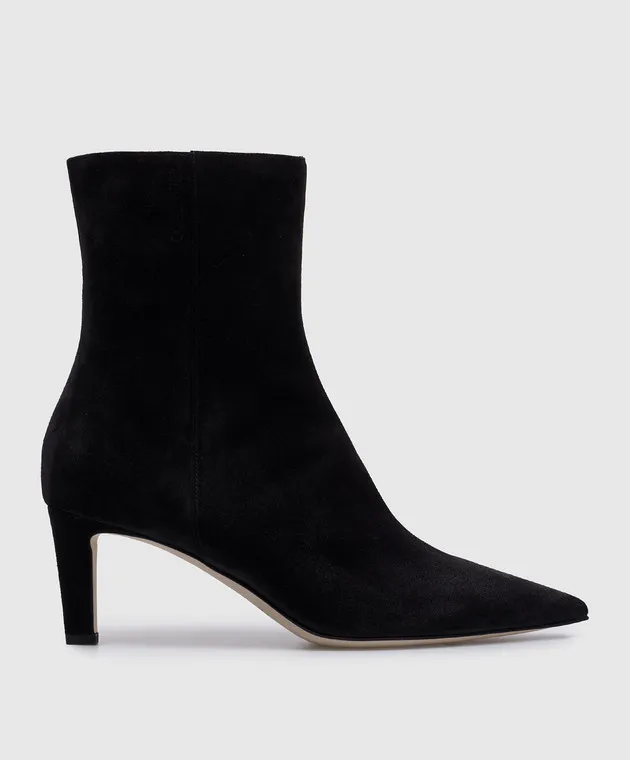 Jimmy Choo Stivaletti Alizze 65 in camoscio nero ALIZZEAB65SVV