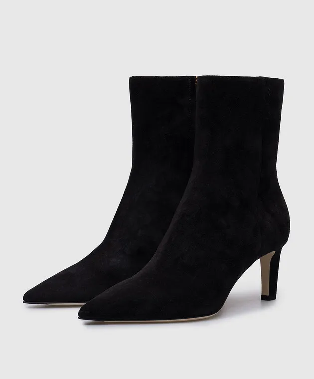 Jimmy Choo Stivaletti Alizze 65 in camoscio nero ALIZZEAB65SVV