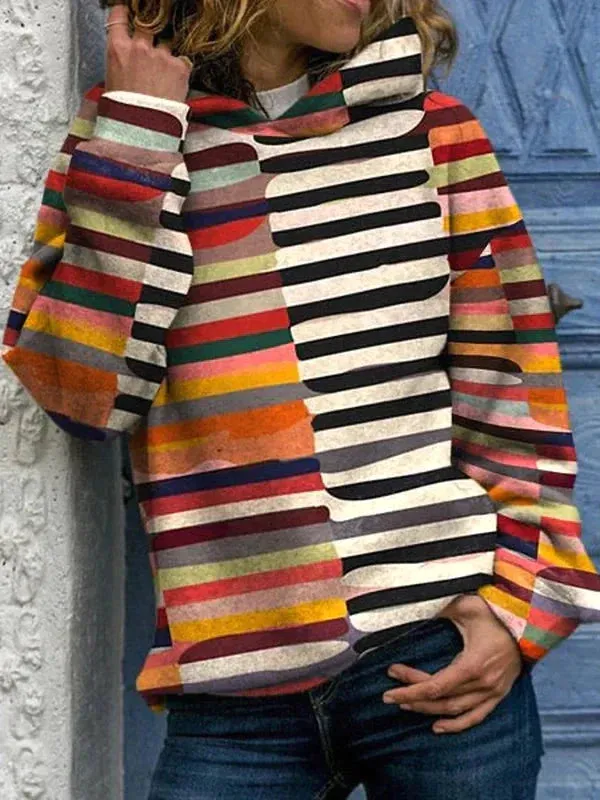 Johanna -  Felpa Con Cappuccio Multicolore