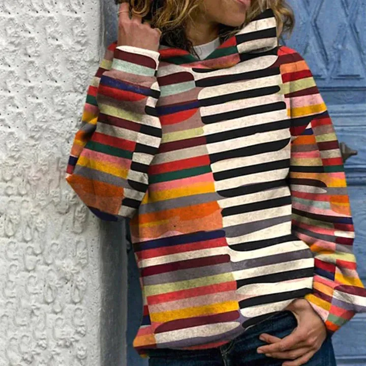 Johanna -  Felpa Con Cappuccio Multicolore