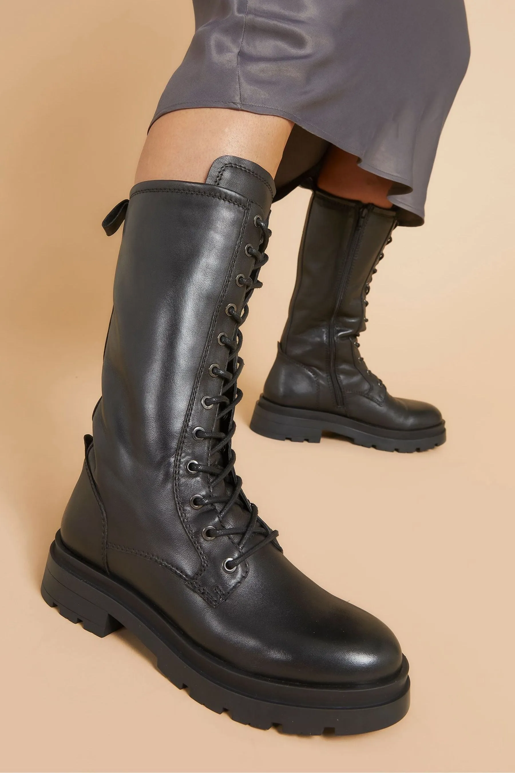 Jones Bootmaker Nero - Mika - Stivali Pizzo in pelle