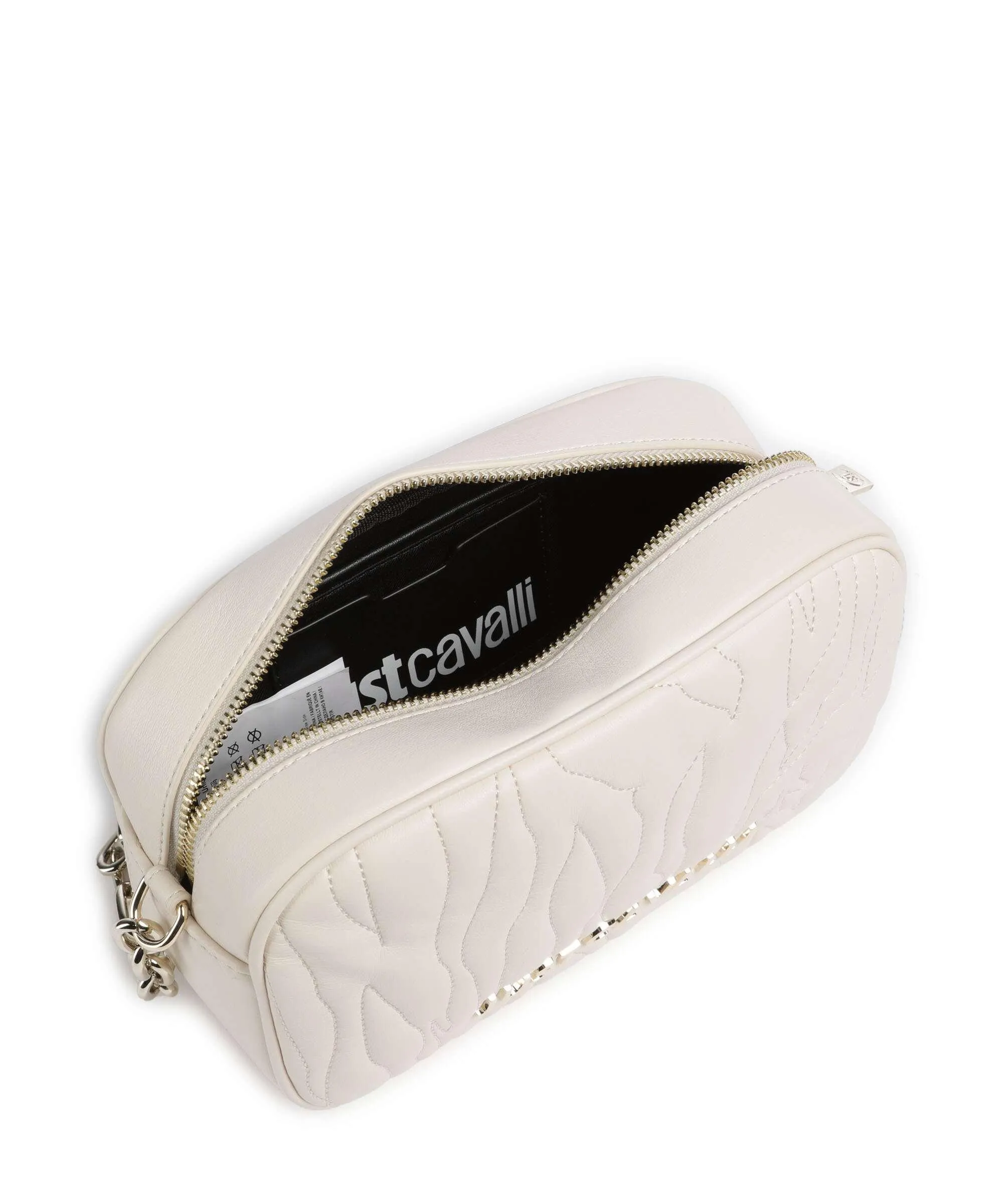  Just Cavalli Range E Style 1 Borsa a tracolla pelle sintetica avorio  