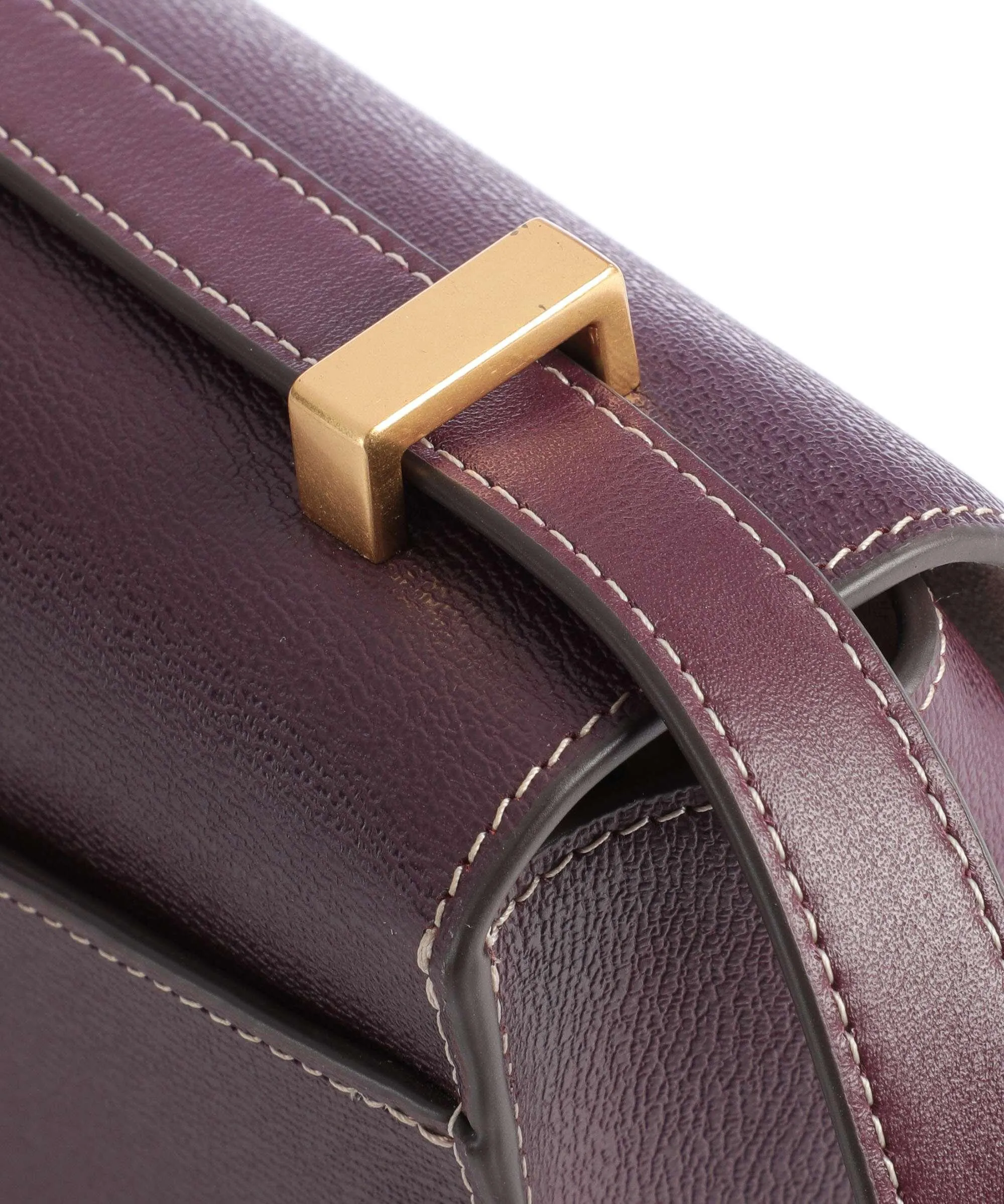  Kate Spade New York Katy Borsa a spalla pelle a grana fine rosso bordò  