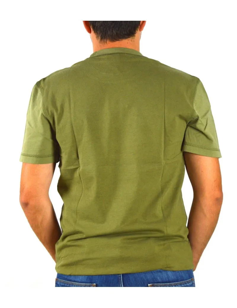 Lacoste t-shirt girocollo uomo verde oliva th3205