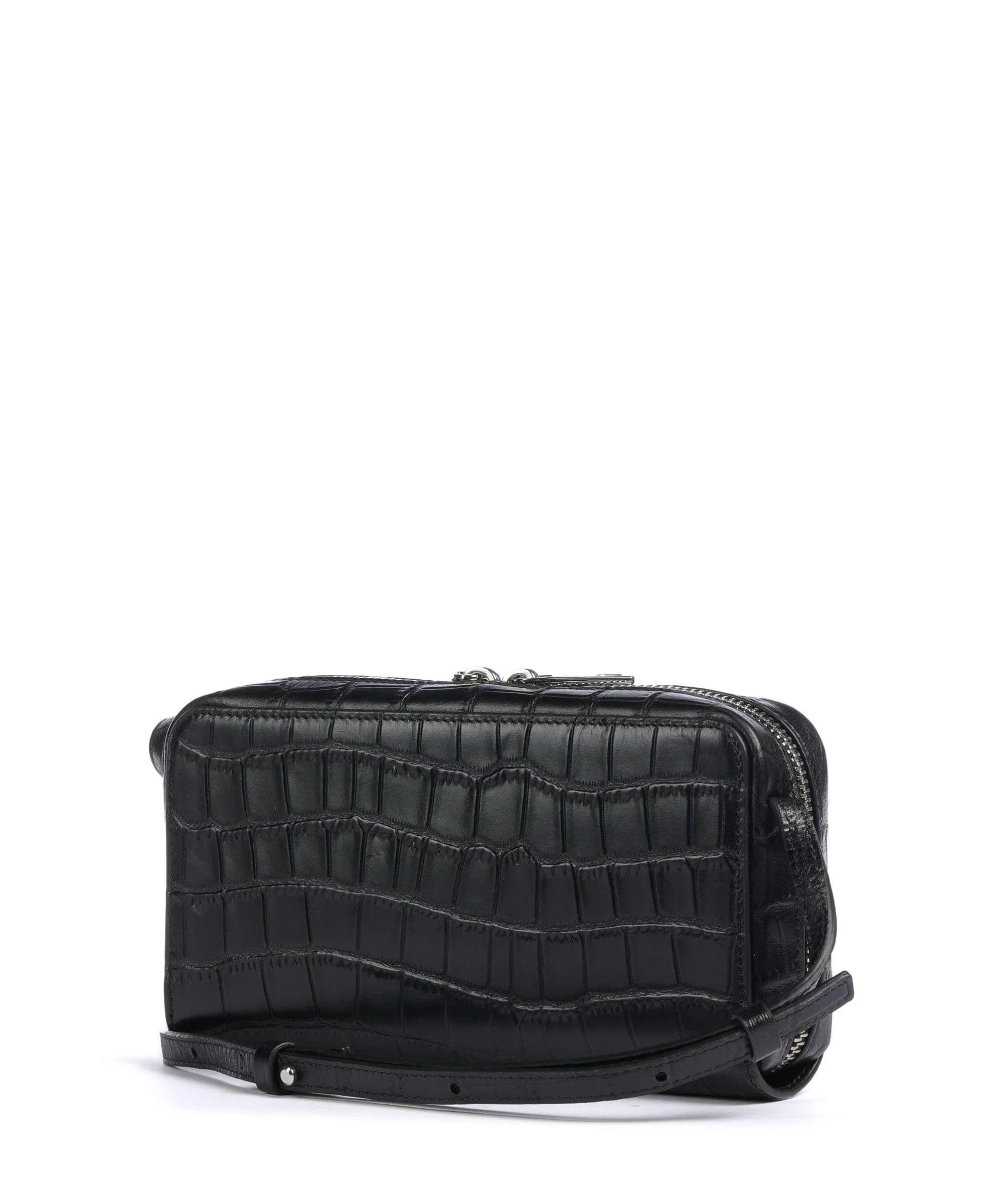  Liebeskind Lou Croco XS Portafoglio pelle in rilievo nero  