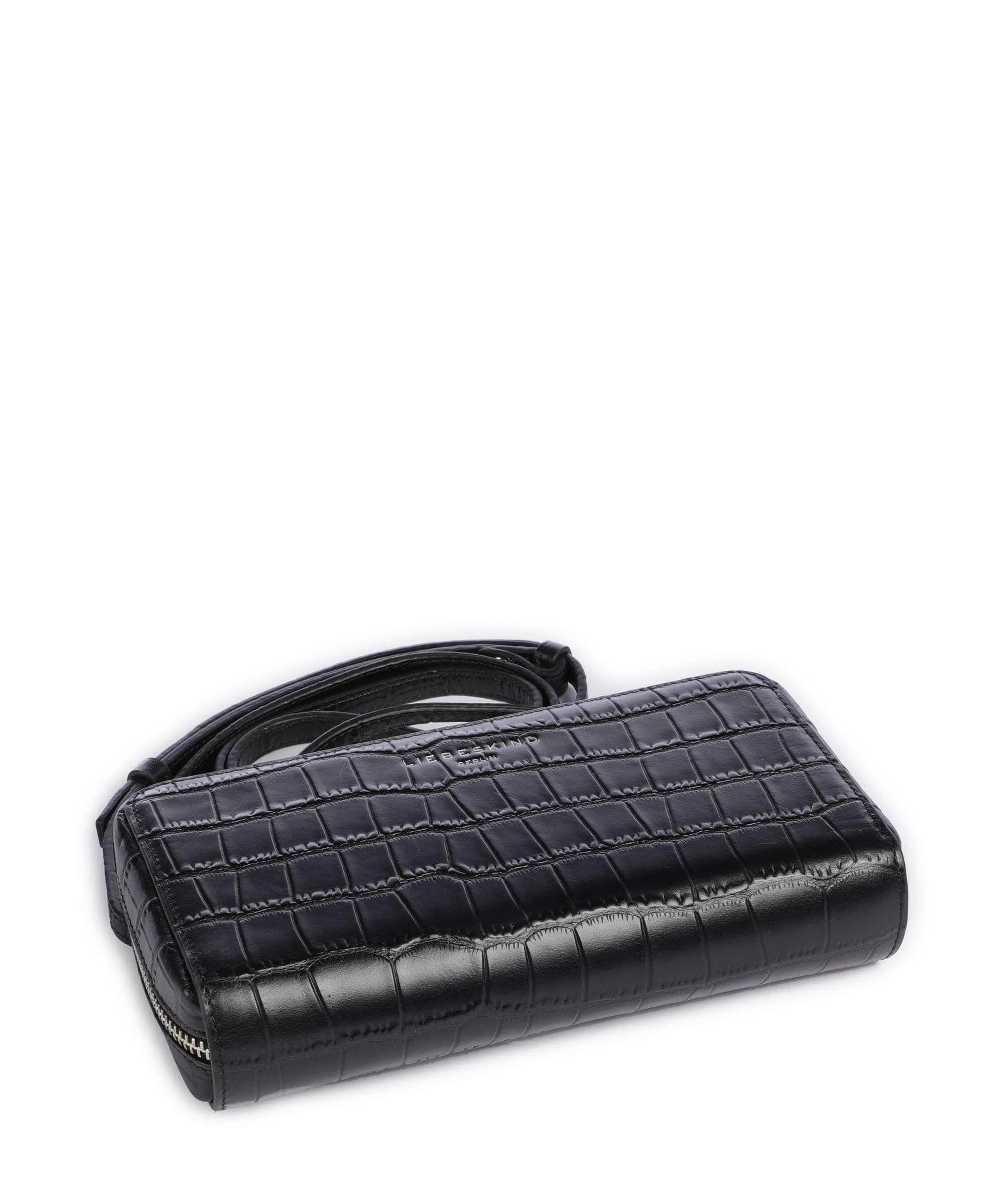  Liebeskind Lou Croco XS Portafoglio pelle in rilievo nero  