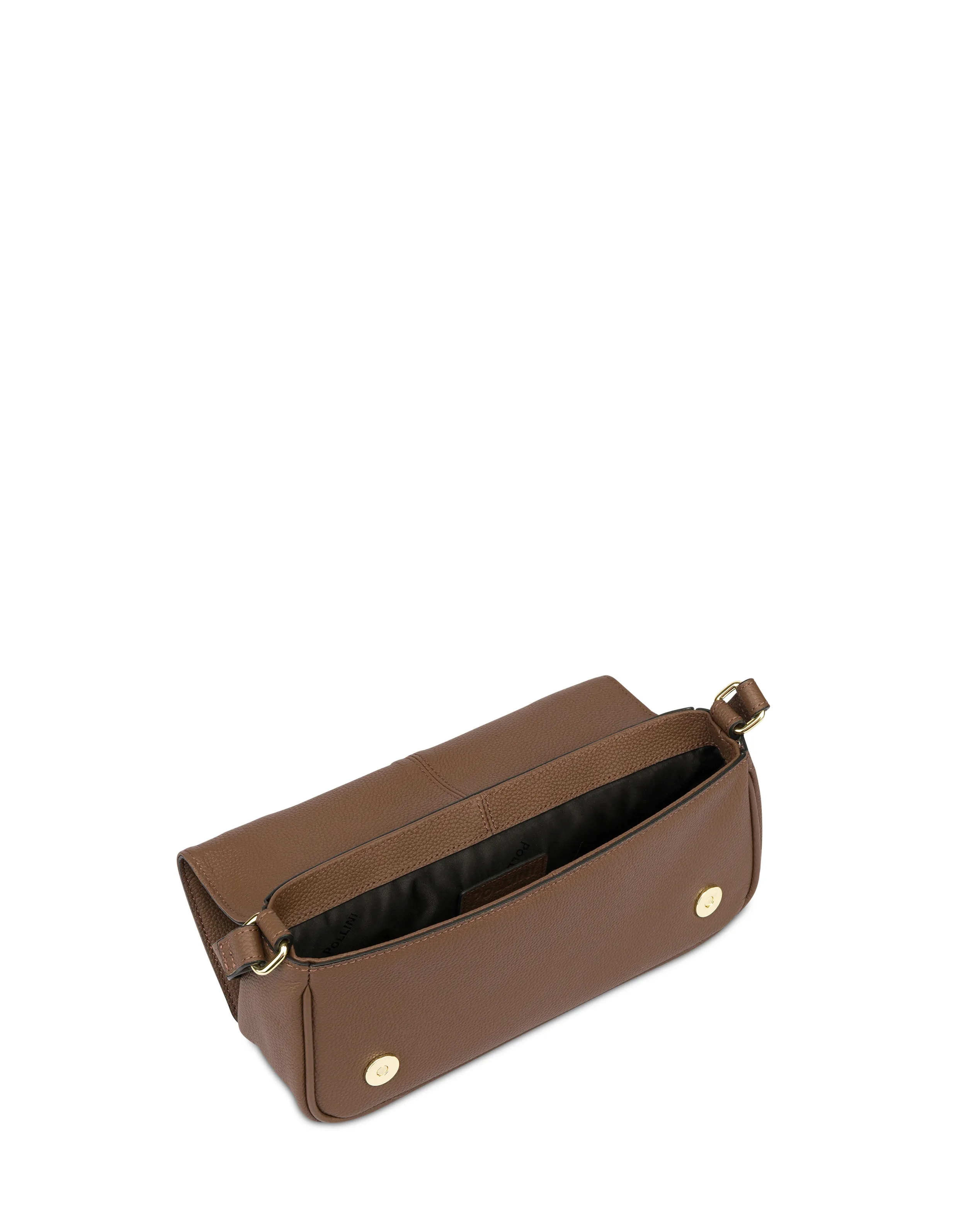     Linea Pollini Borsa A Spalla In Vitello Serena Marrone