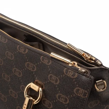 Liu Jo Borsa Mano Charm Cuore Mocha Liu Jo