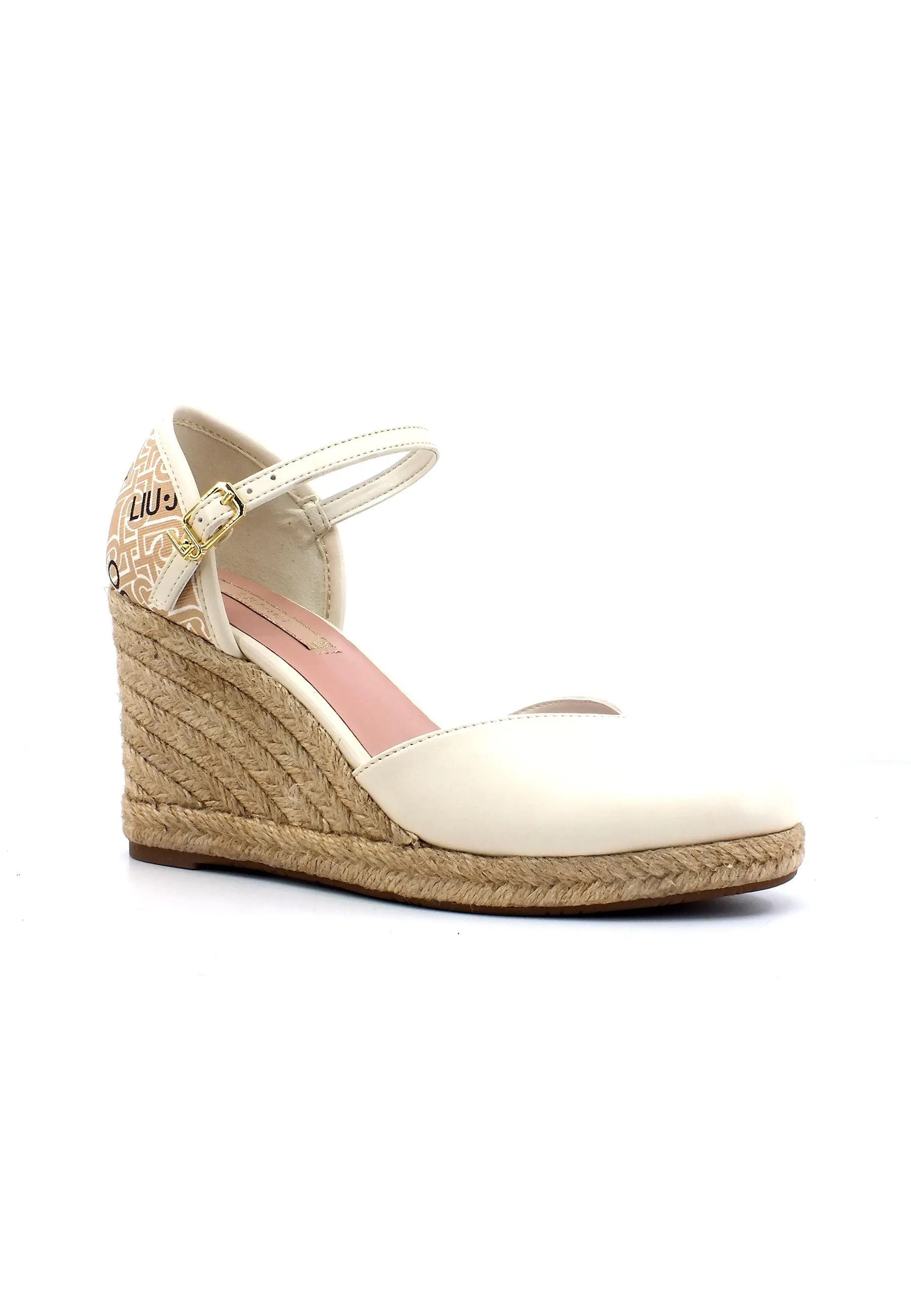 LIU JO Damita 01 Sandalo Zeppa Donna Beige Butter SA3087EX111