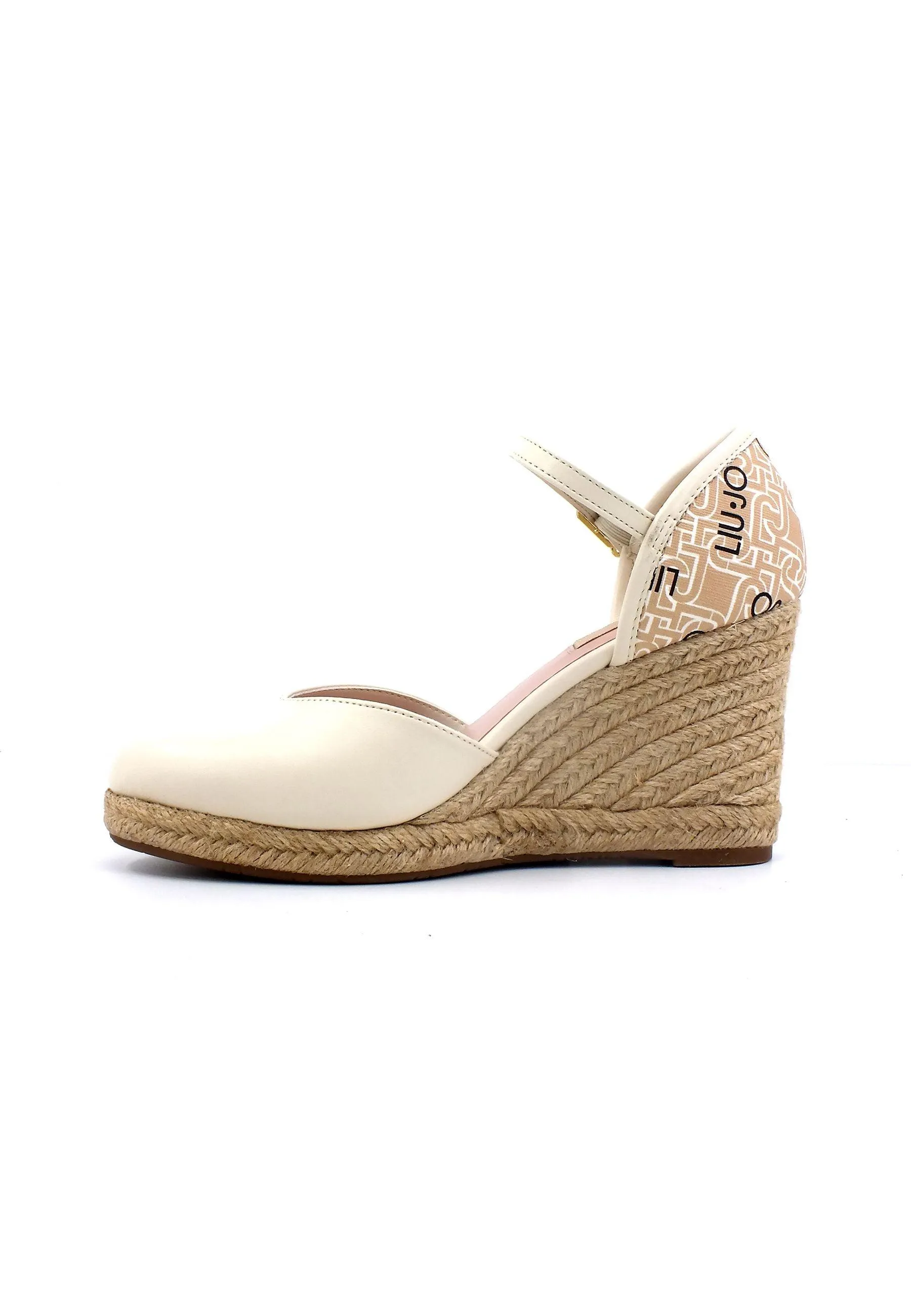 LIU JO Damita 01 Sandalo Zeppa Donna Beige Butter SA3087EX111